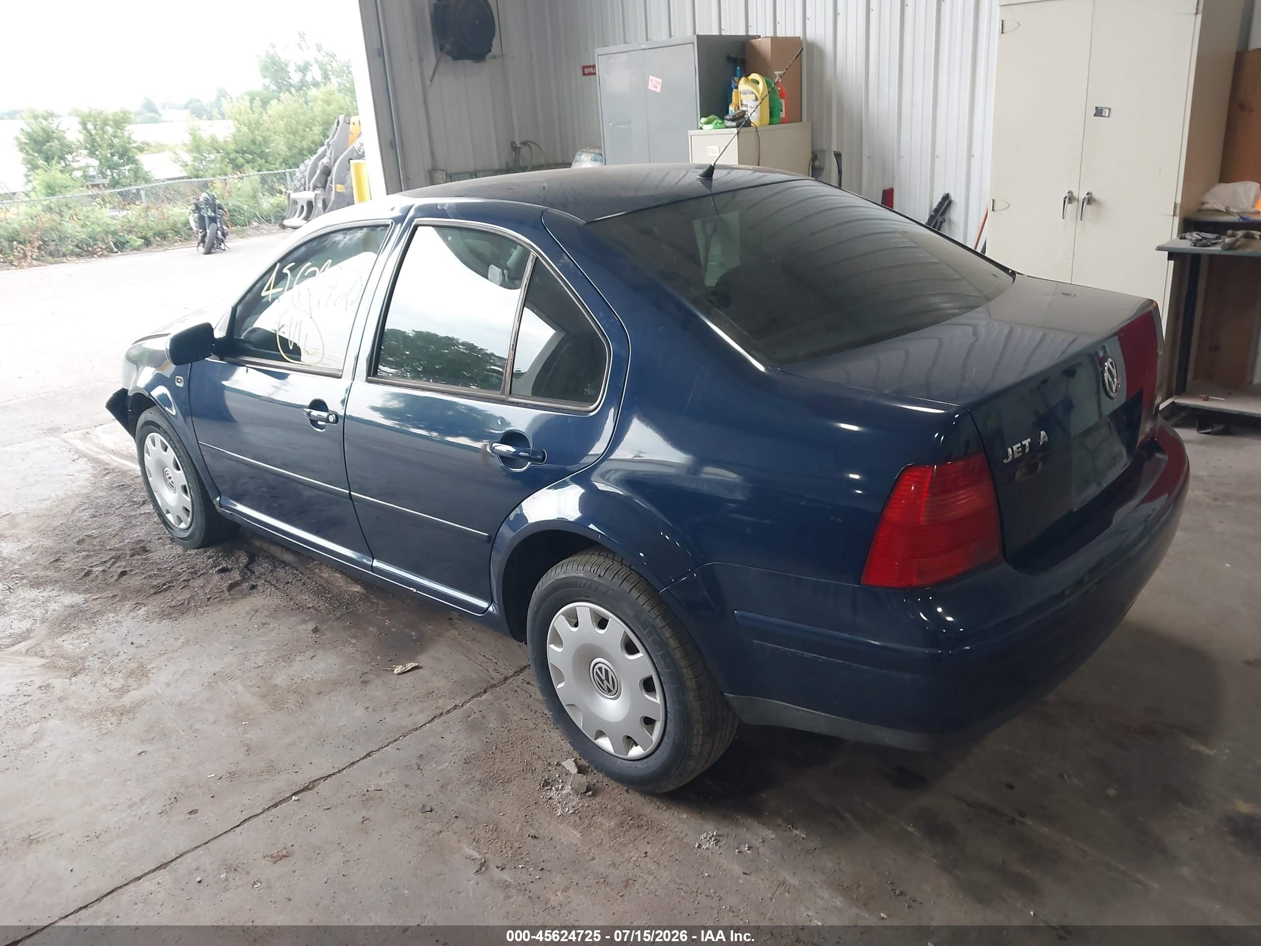 2002 Volkswagen Jetta Gls Tdi Blue vin: 3VWSP69M52M073973