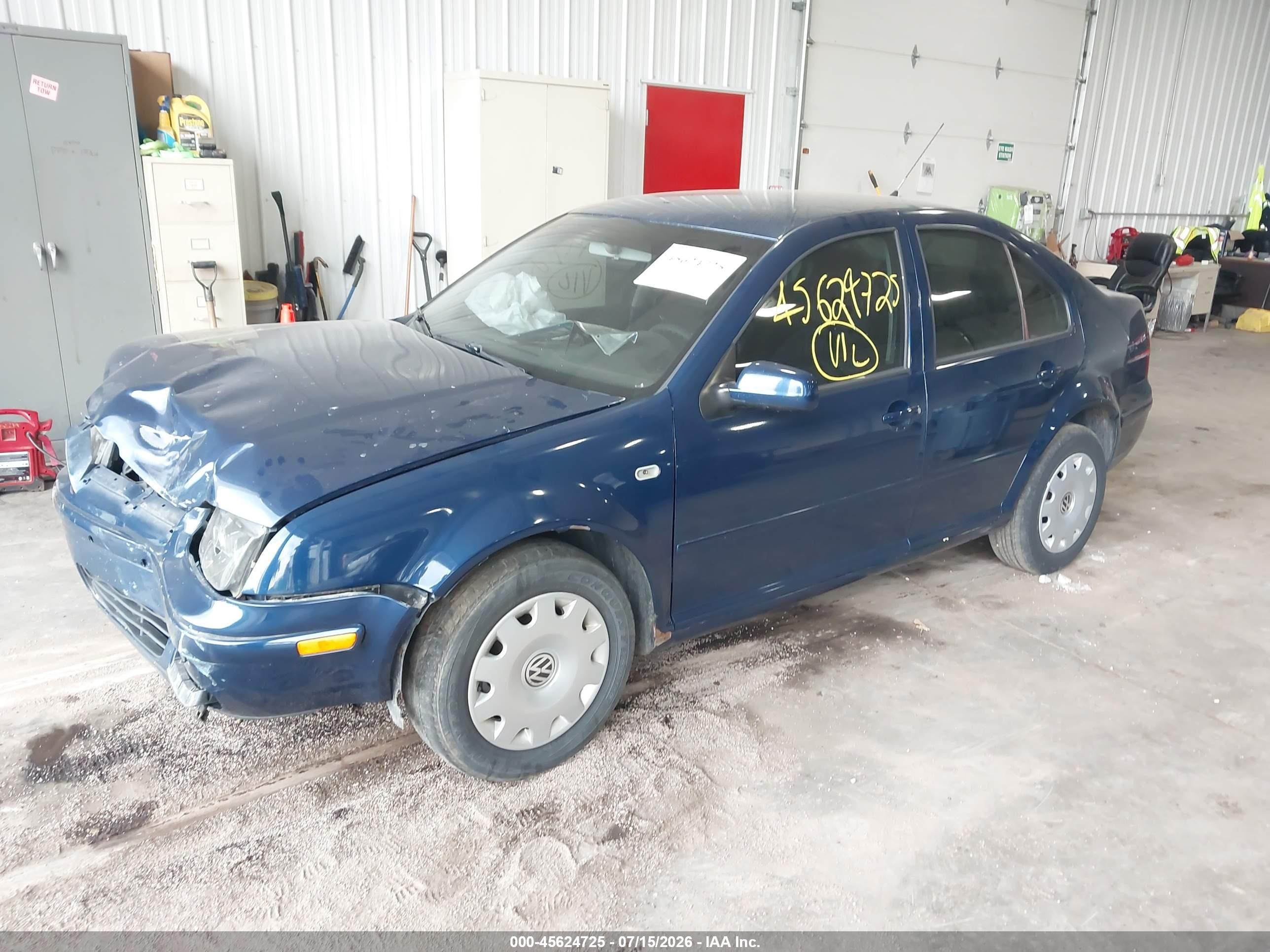 2002 Volkswagen Jetta Gls Tdi Blue vin: 3VWSP69M52M073973