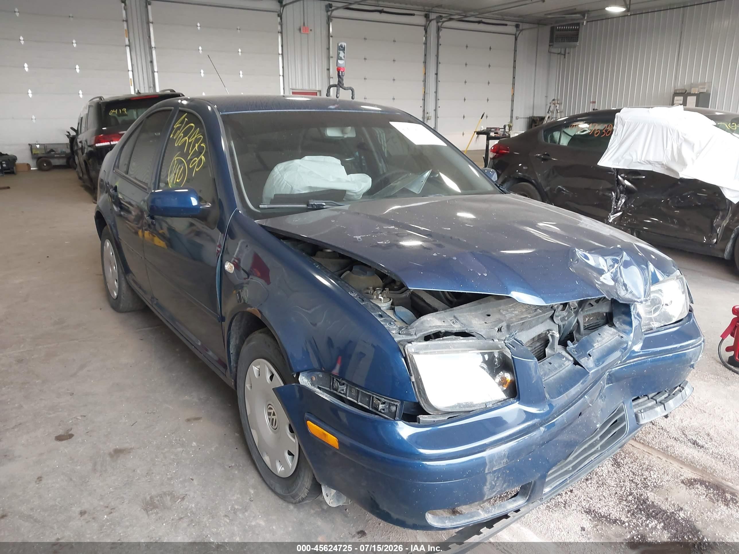 2002 Volkswagen Jetta Gls Tdi Blue vin: 3VWSP69M52M073973