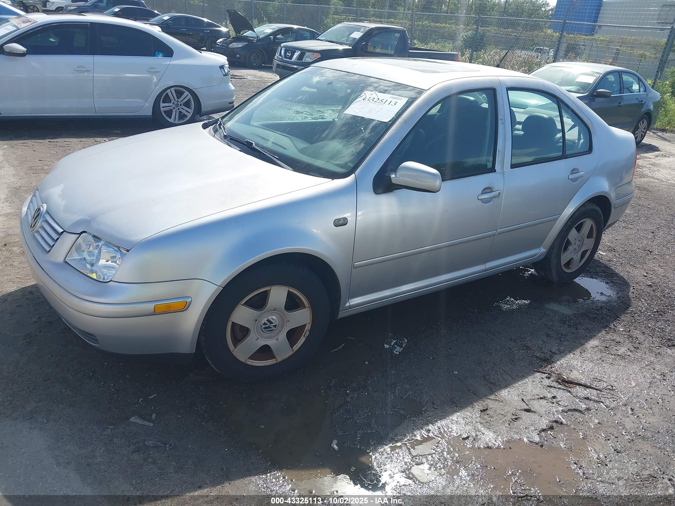 2002 Volkswagen Jetta Gls Tdi Silver vin: 3VWSP69M62M018609