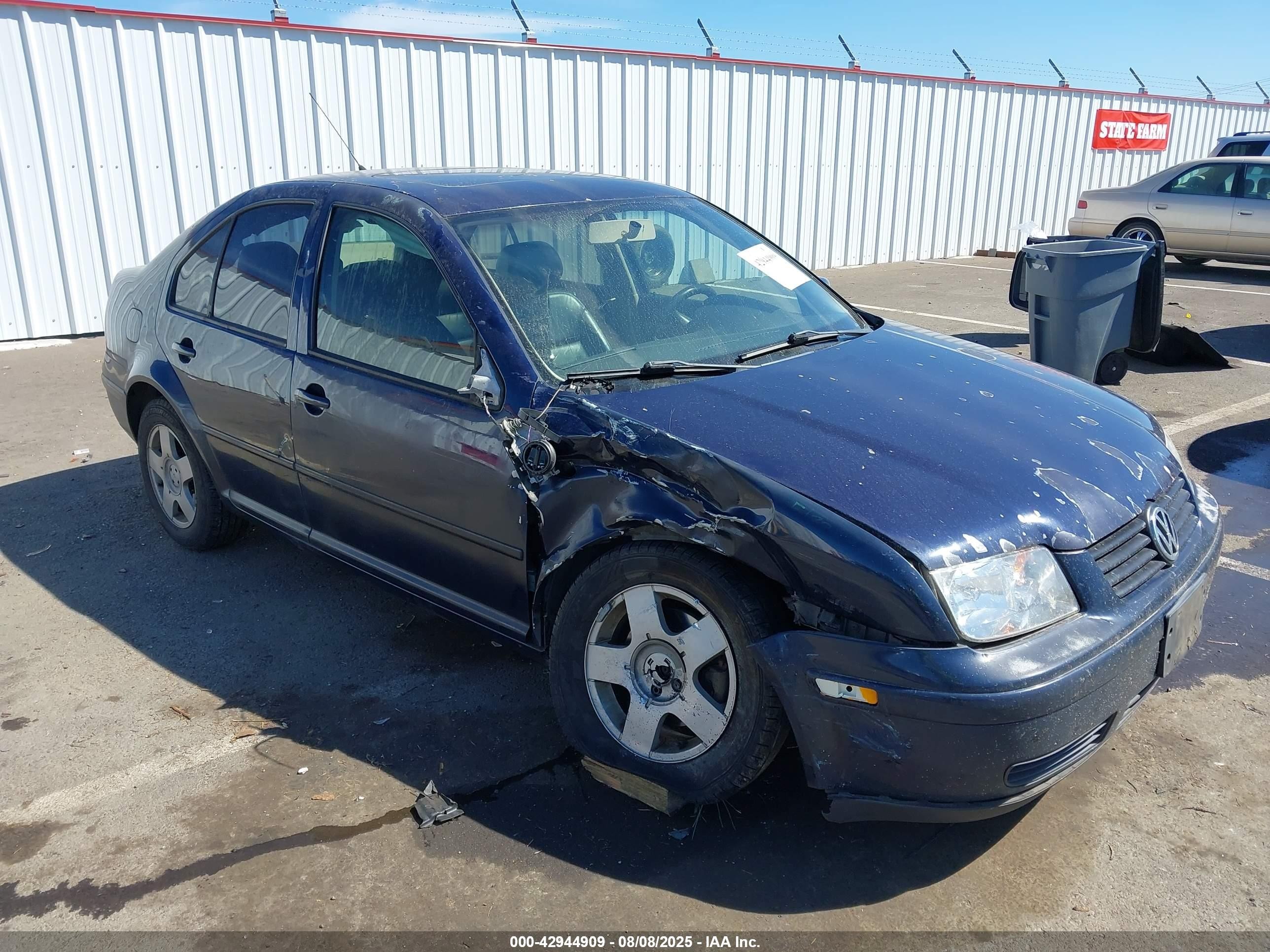 2002 Volkswagen Jetta Gls Tdi Blue vin: 3VWSP69M72M103037