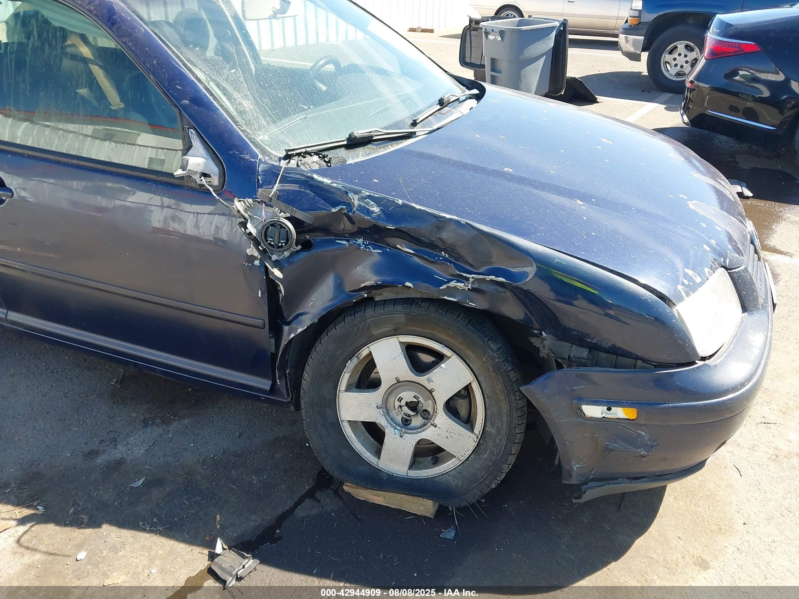 2002 Volkswagen Jetta Gls Tdi Blue vin: 3VWSP69M72M103037