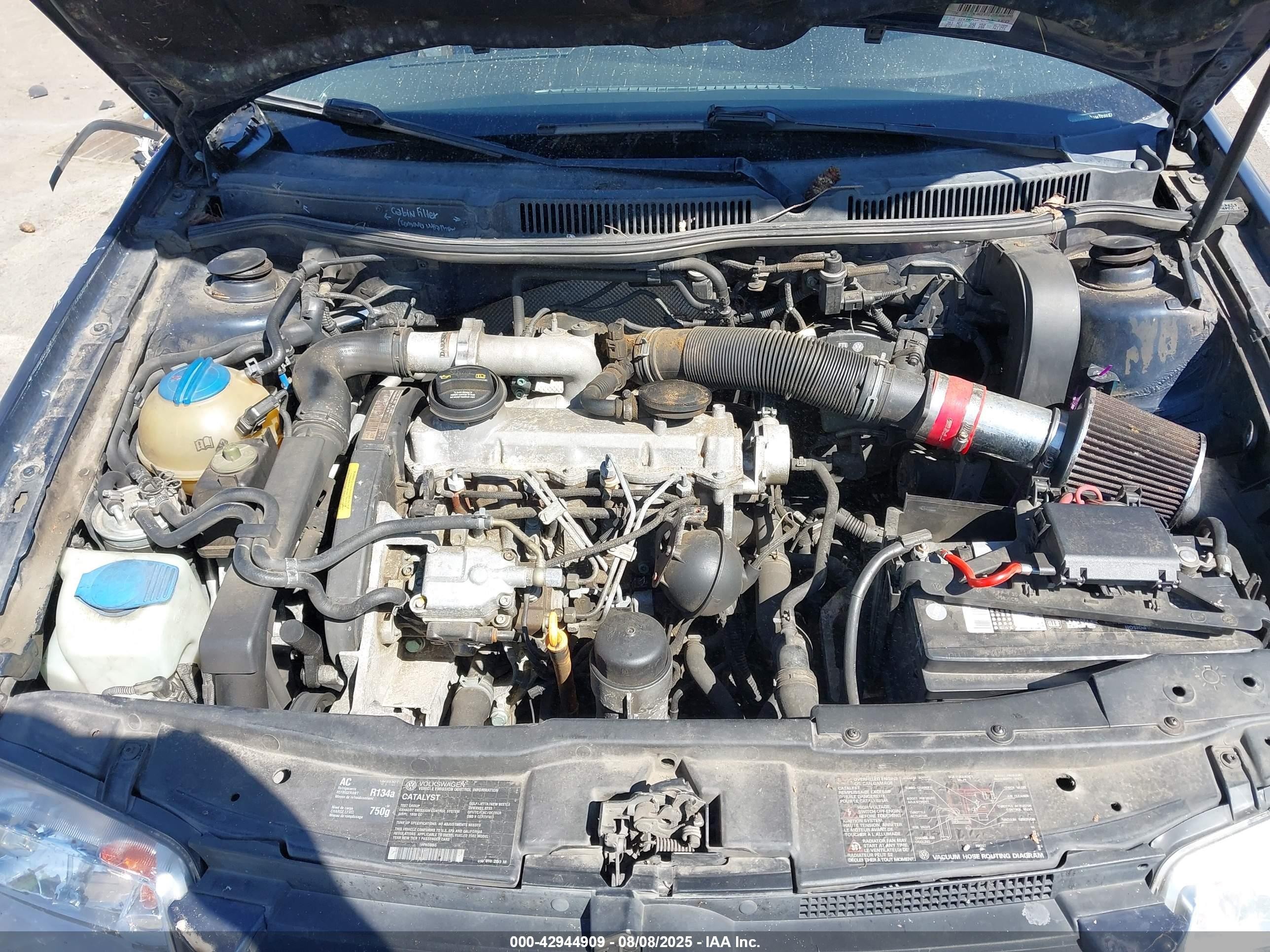 2002 Volkswagen Jetta Gls Tdi Blue vin: 3VWSP69M72M103037
