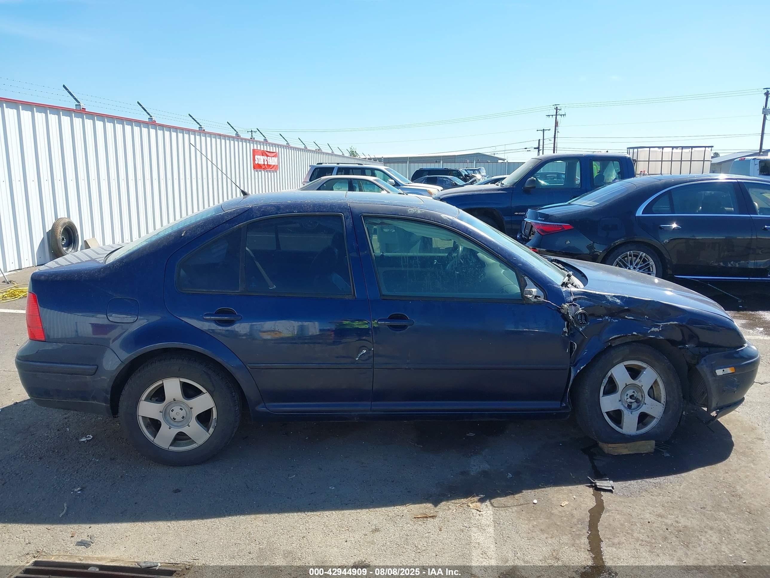 2002 Volkswagen Jetta Gls Tdi Blue vin: 3VWSP69M72M103037