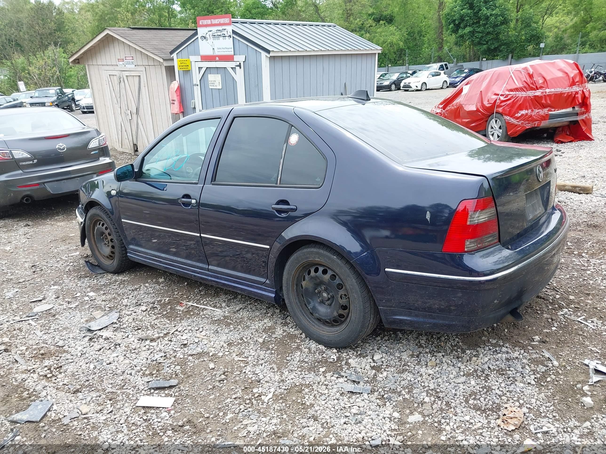 2002 Volkswagen Jetta Gls Tdi Blue vin: 3VWSP69M72M191863