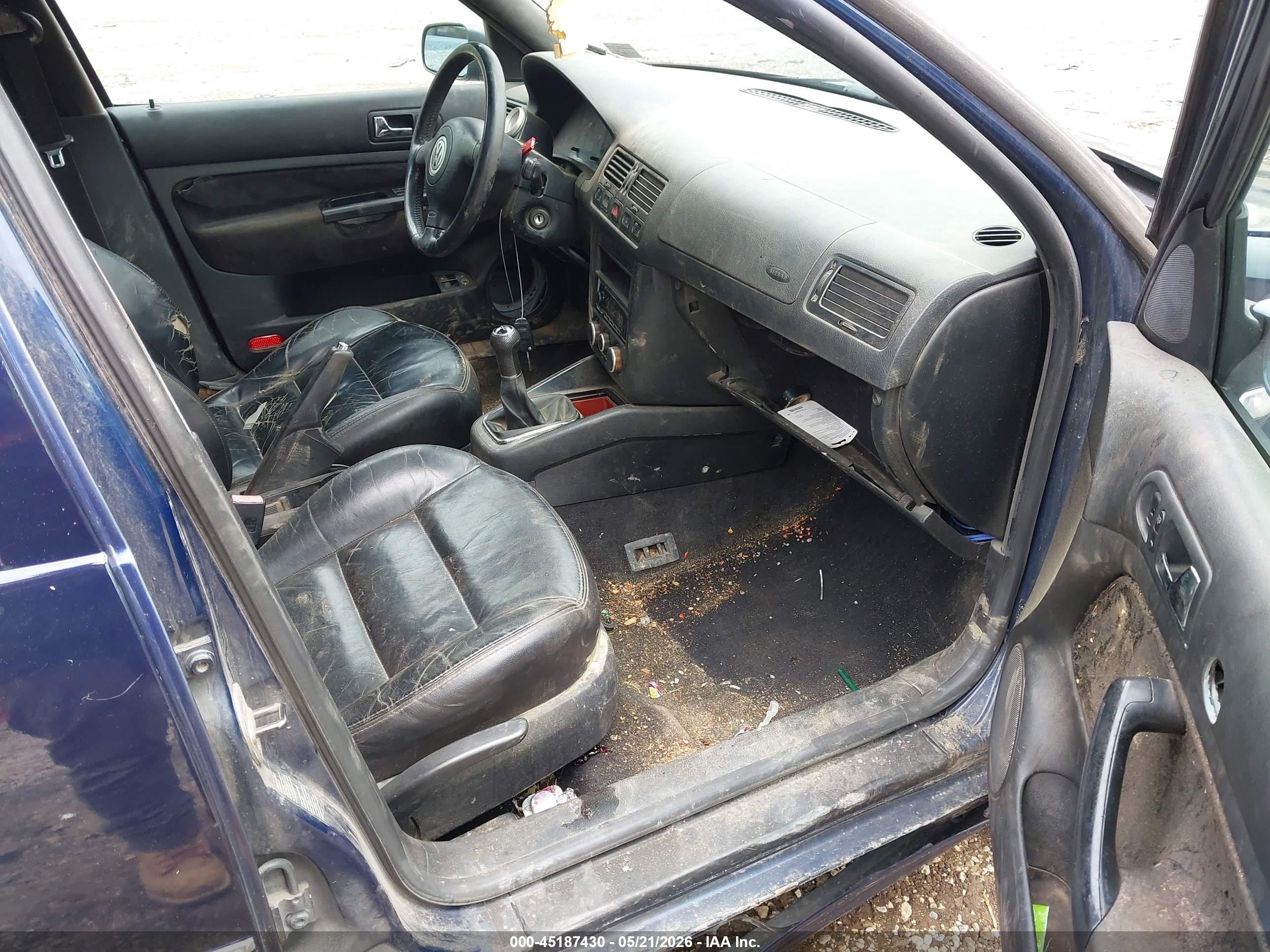 2002 Volkswagen Jetta Gls Tdi Blue vin: 3VWSP69M72M191863