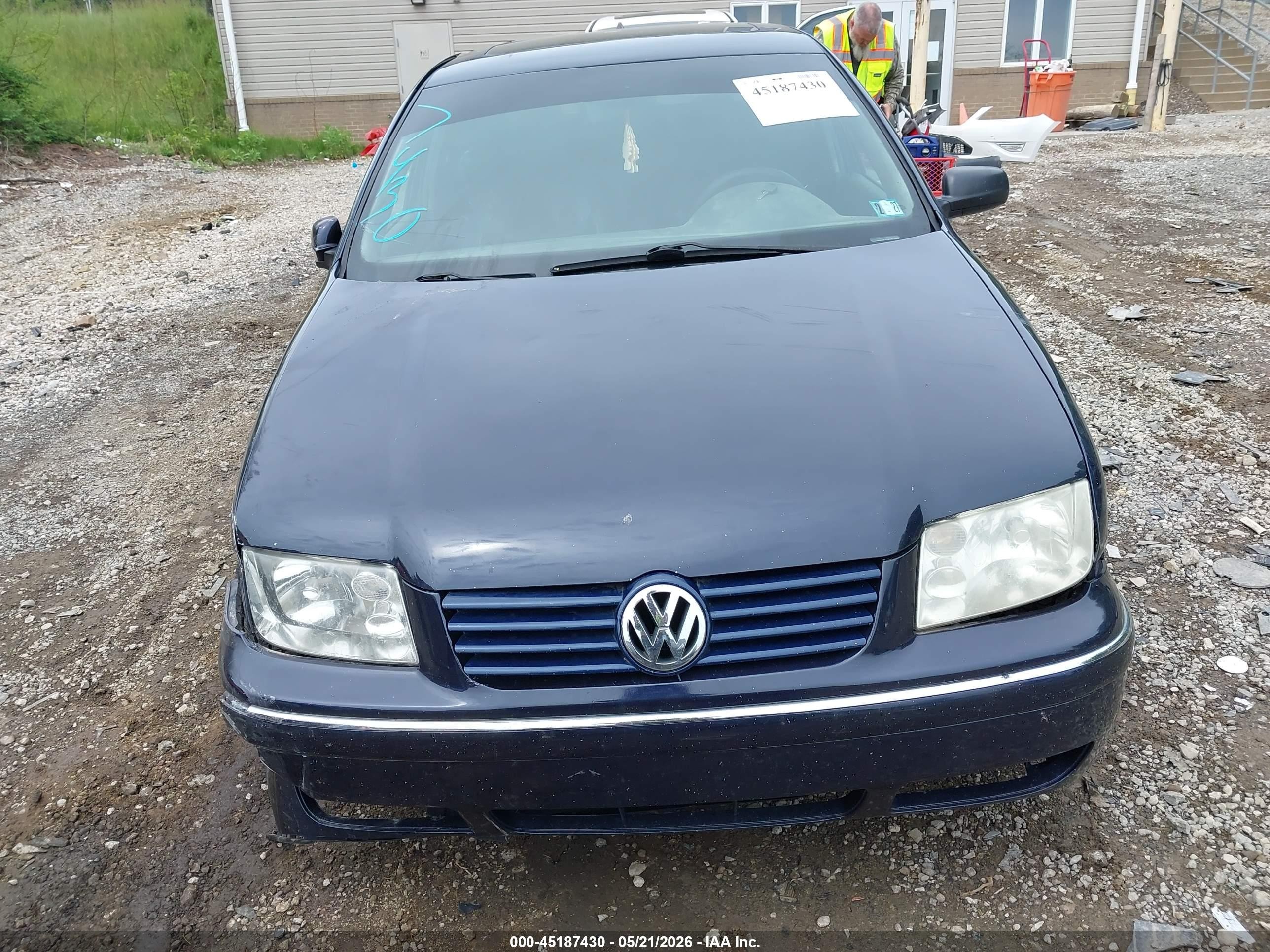 2002 Volkswagen Jetta Gls Tdi Blue vin: 3VWSP69M72M191863