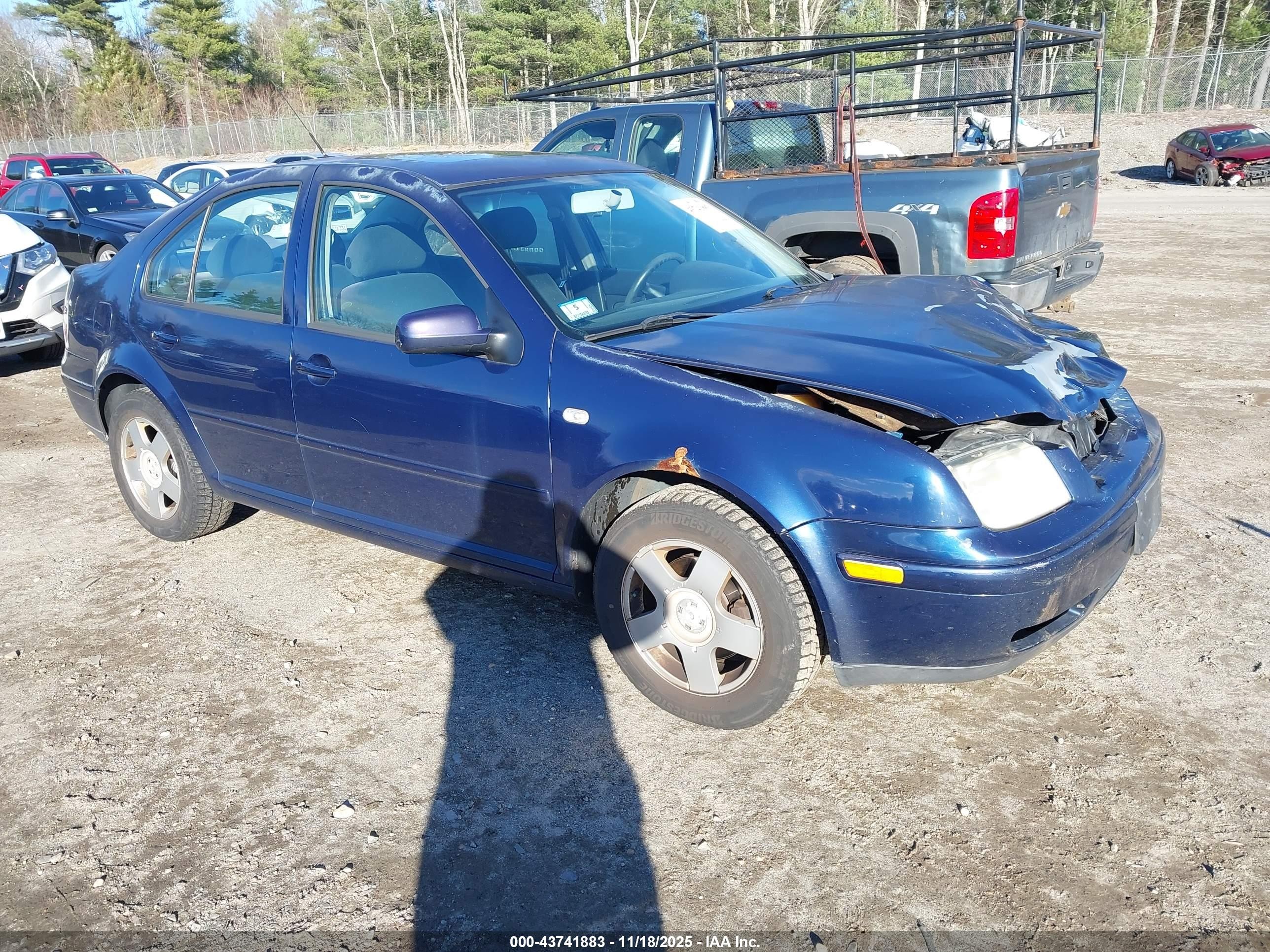 2002 Volkswagen Jetta Gls Tdi Dark Blue vin: 3VWSP69M92M017258