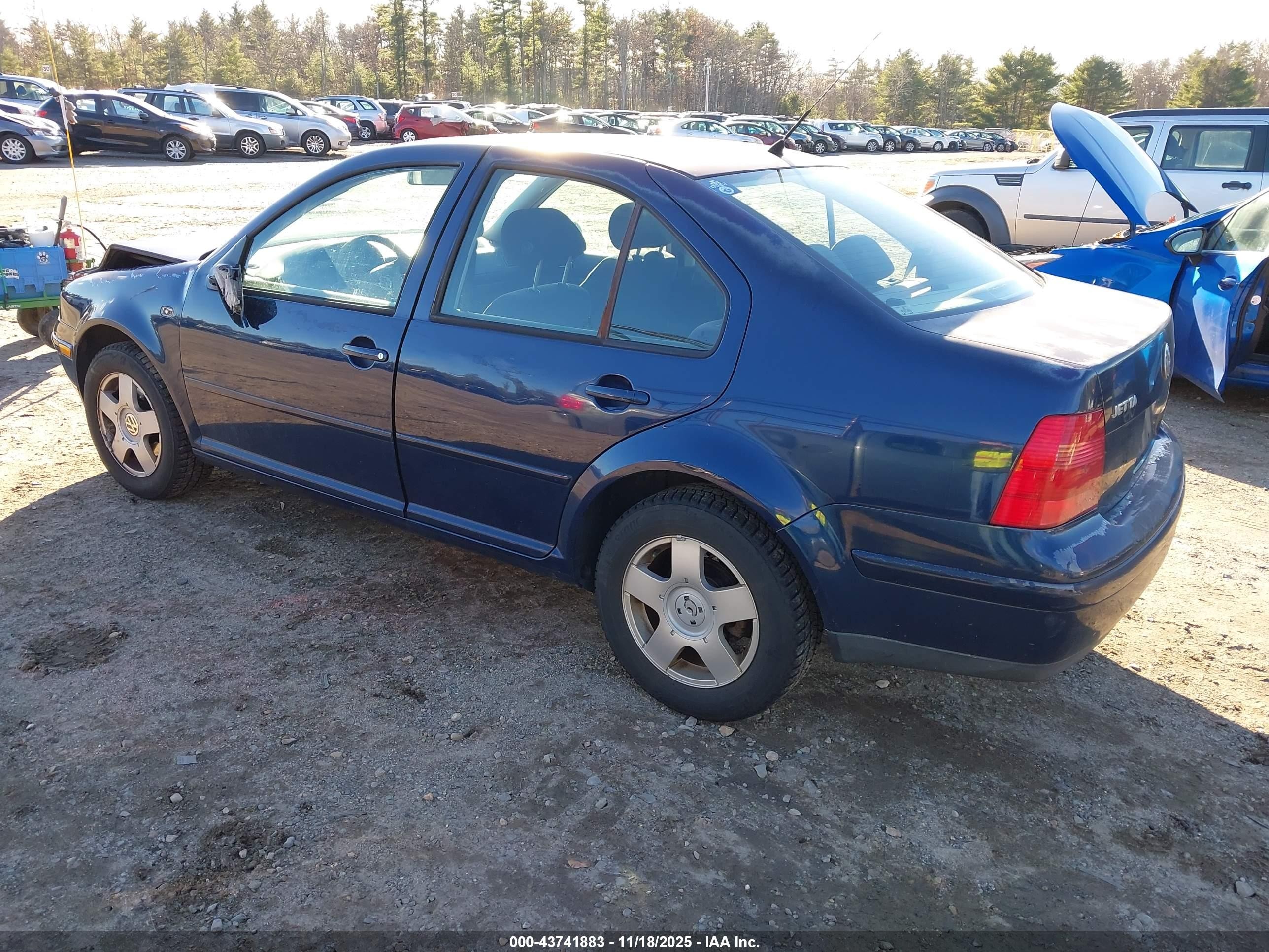 2002 Volkswagen Jetta Gls Tdi Dark Blue vin: 3VWSP69M92M017258