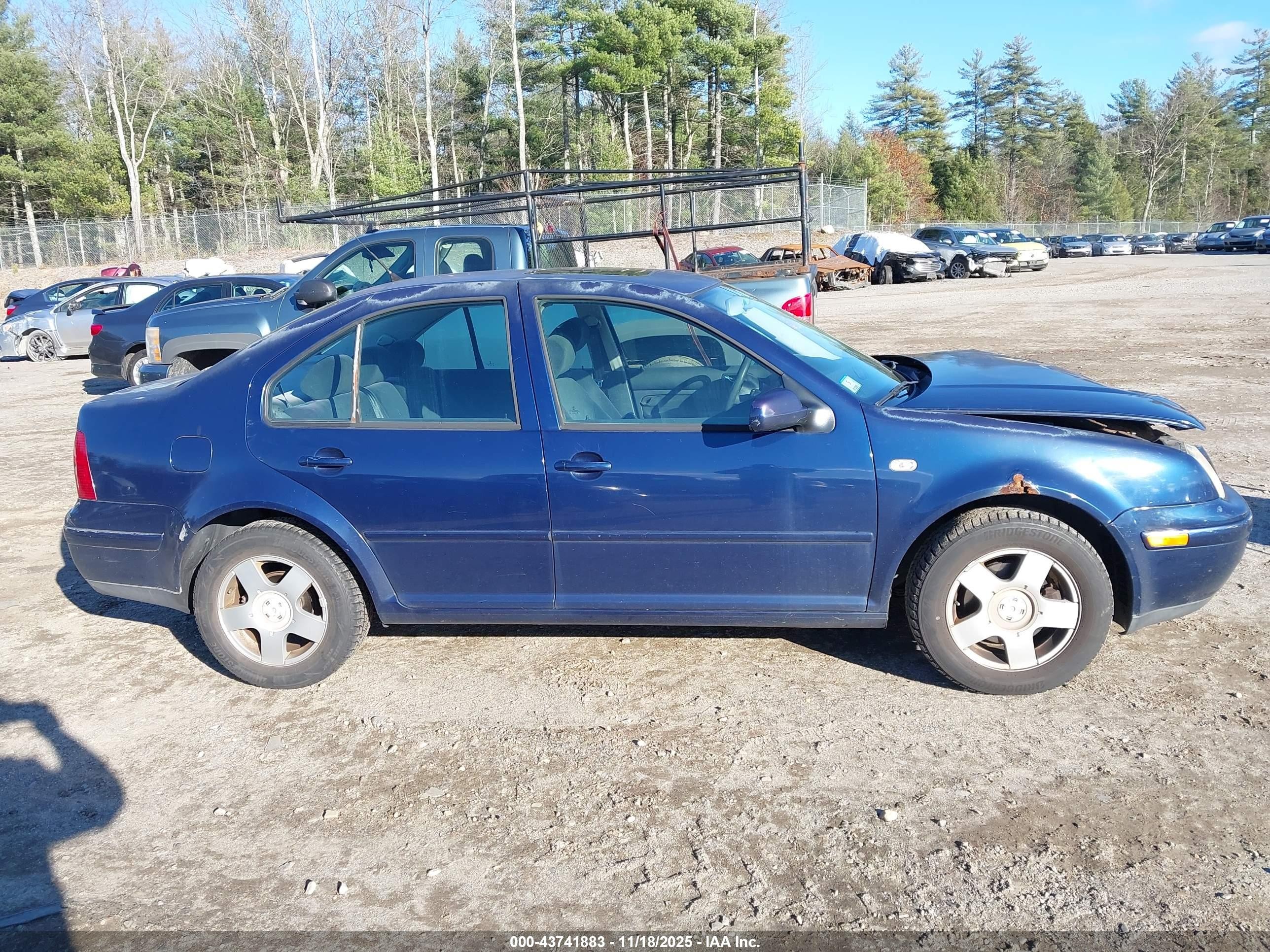 2002 Volkswagen Jetta Gls Tdi Dark Blue vin: 3VWSP69M92M017258