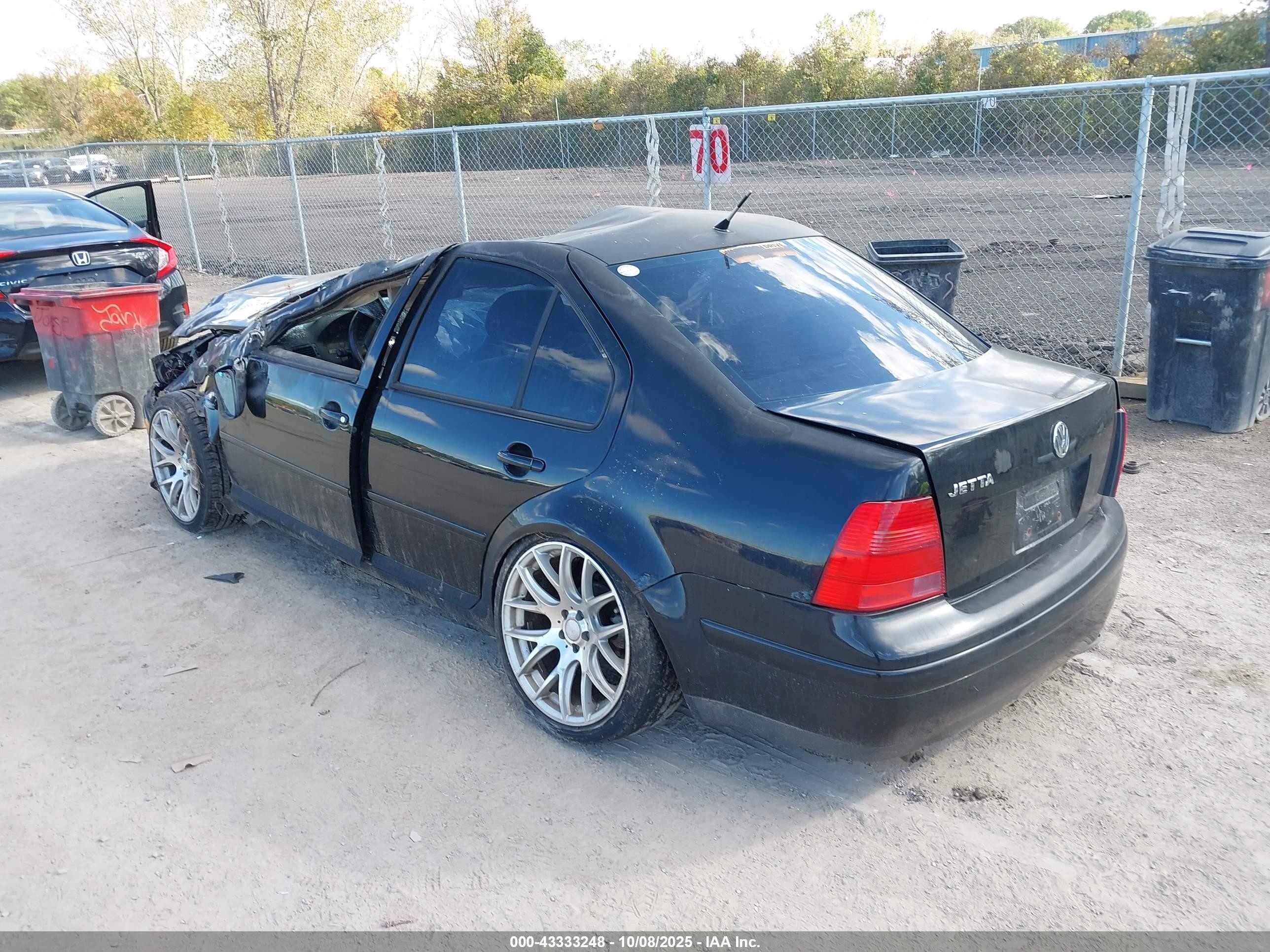 2002 Volkswagen Jetta Gls Tdi Black vin: 3VWSP69M92M083406