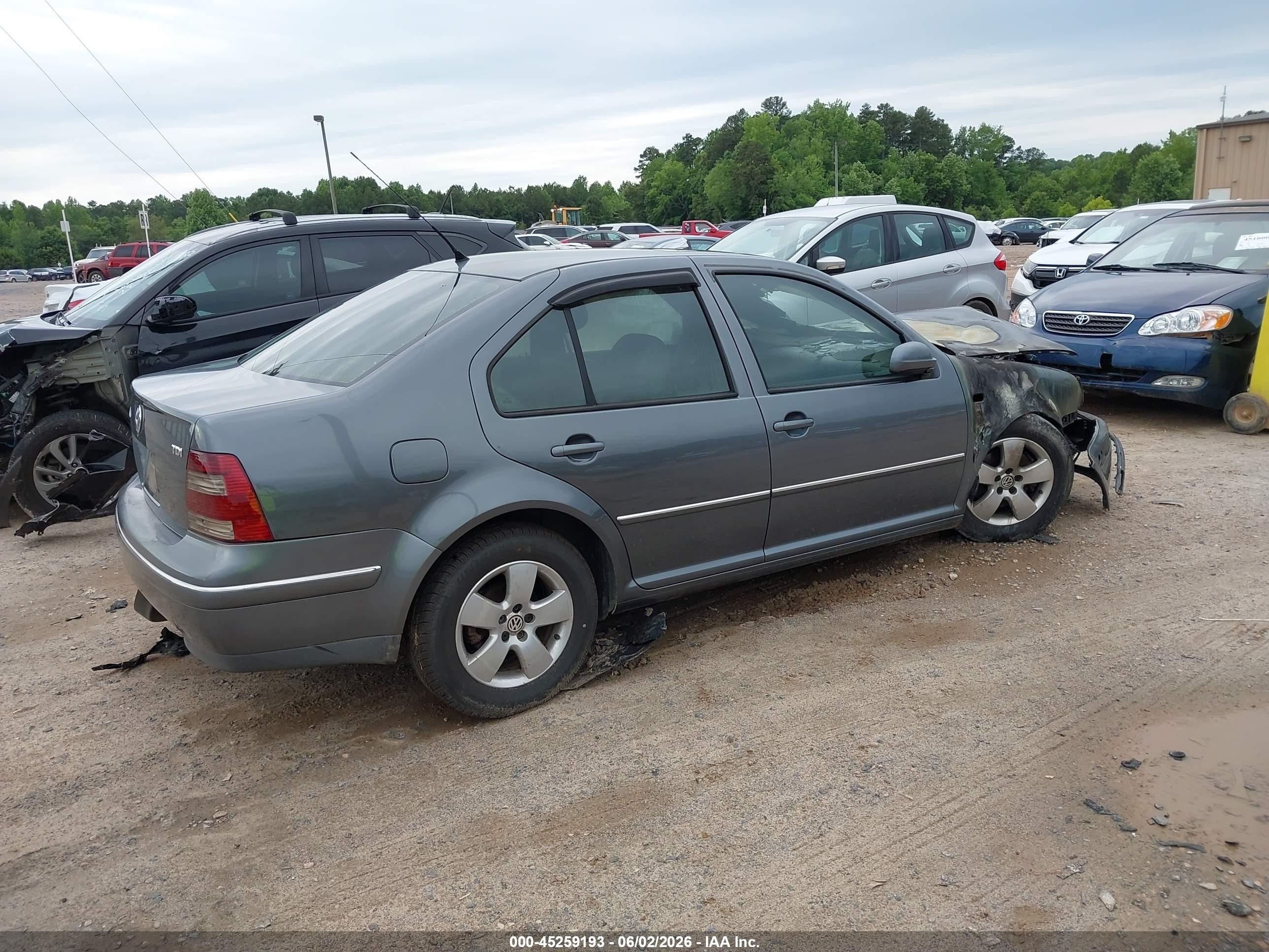 2005 Volkswagen Jetta Gls Tdi Gray vin: 3VWSR69M55M040485