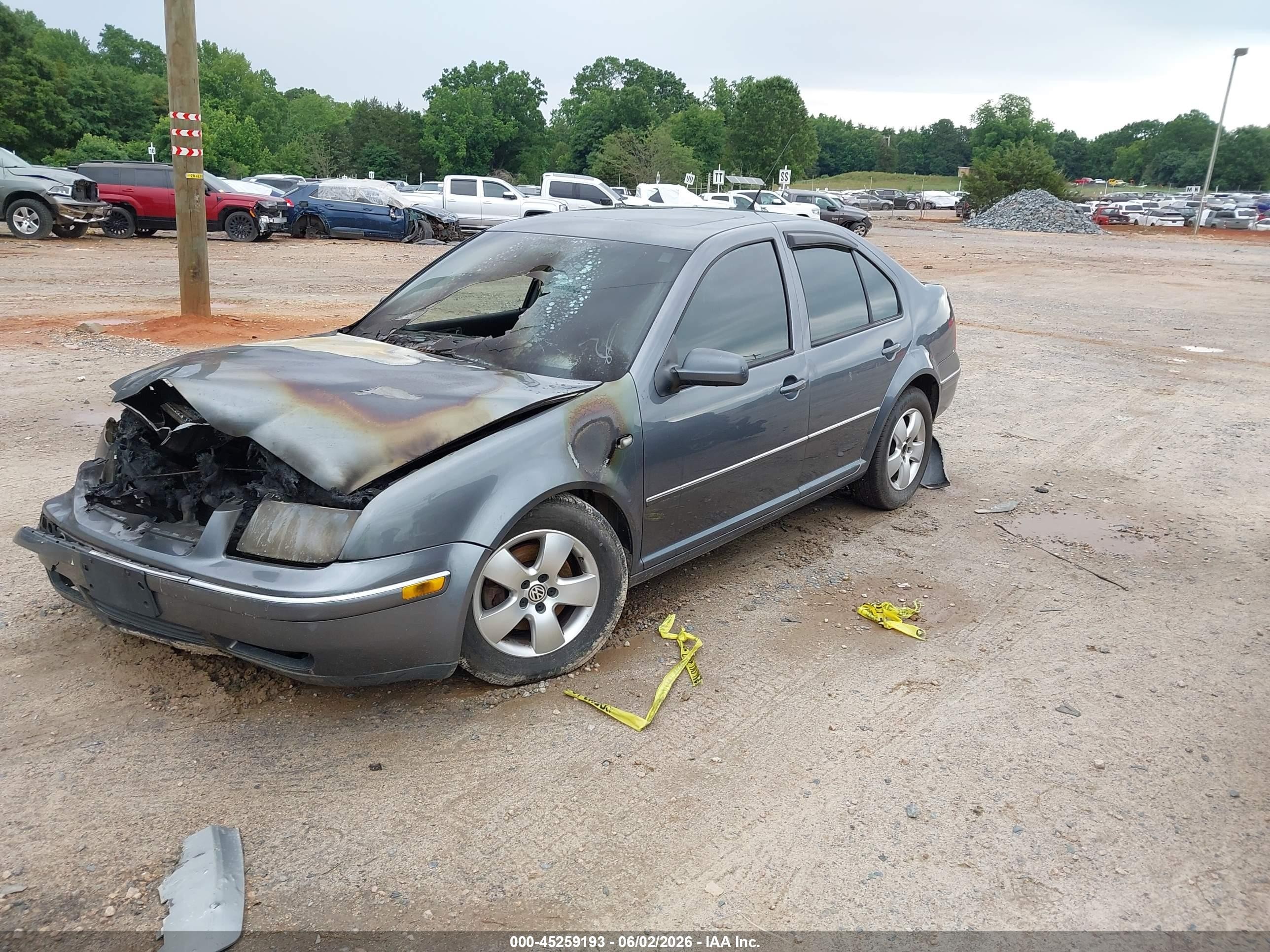 2005 Volkswagen Jetta Gls Tdi Gray vin: 3VWSR69M55M040485
