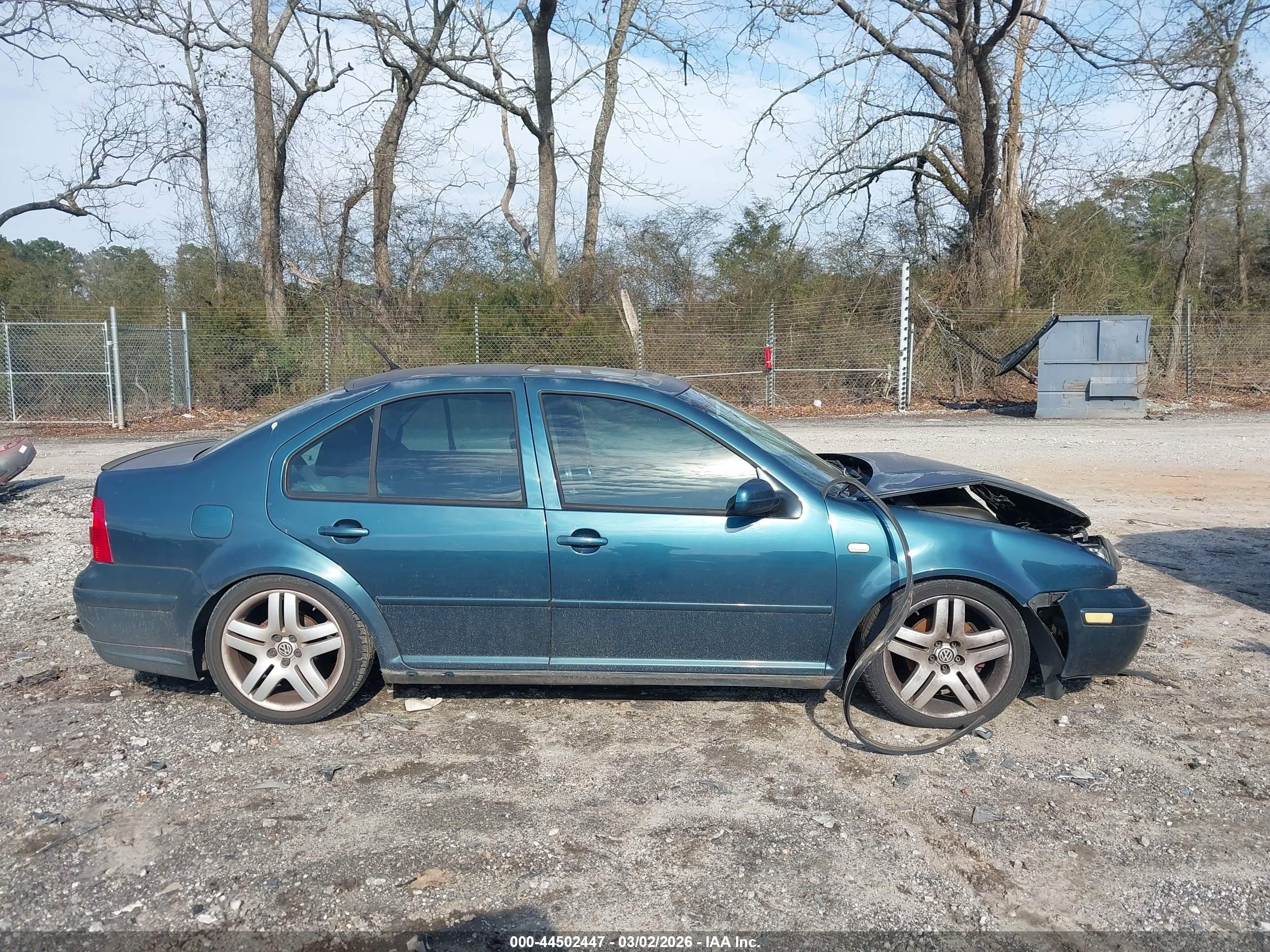 2001 Volkswagen Jetta Gls Green vin: 3VWSS29M71M052239