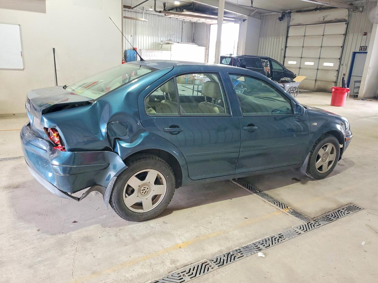 2001 Volkswagen Jetta Gls Green vin: 3VWST29M01M028605