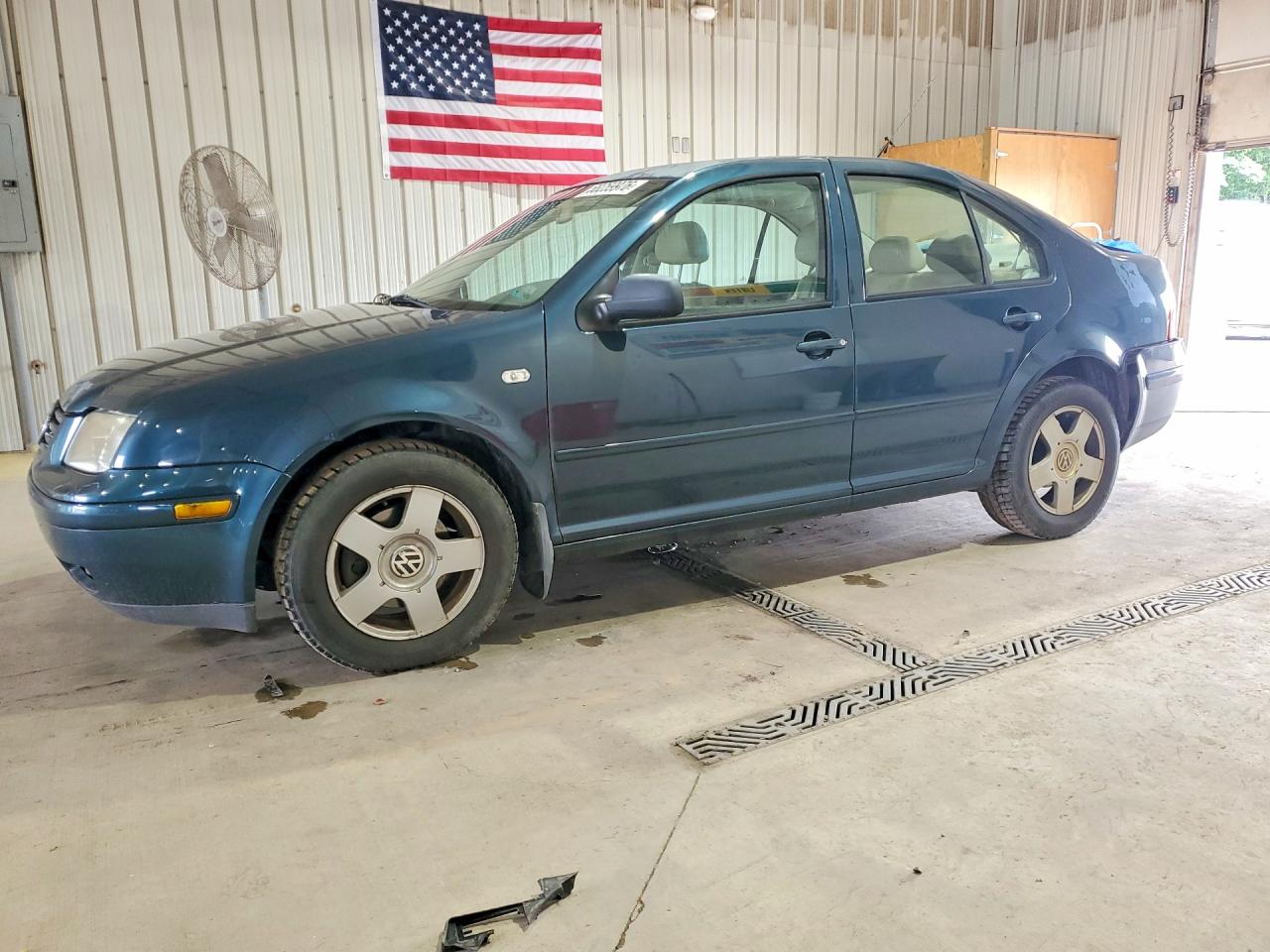 2001 Volkswagen Jetta Gls Green vin: 3VWST29M01M028605