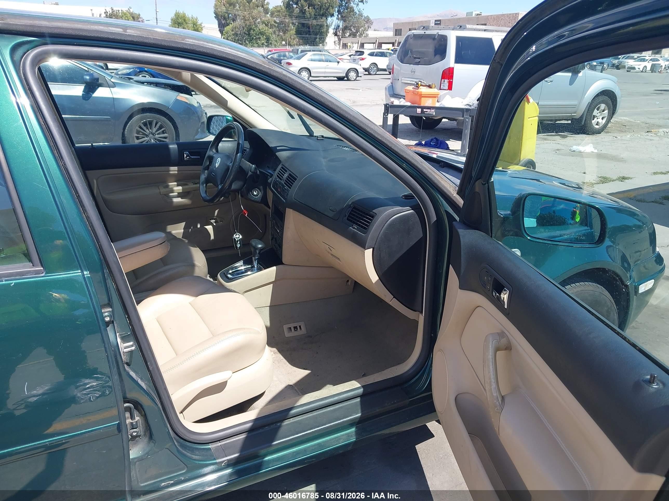 2001 Volkswagen Jetta Gls Green vin: 3VWST29M41M031572