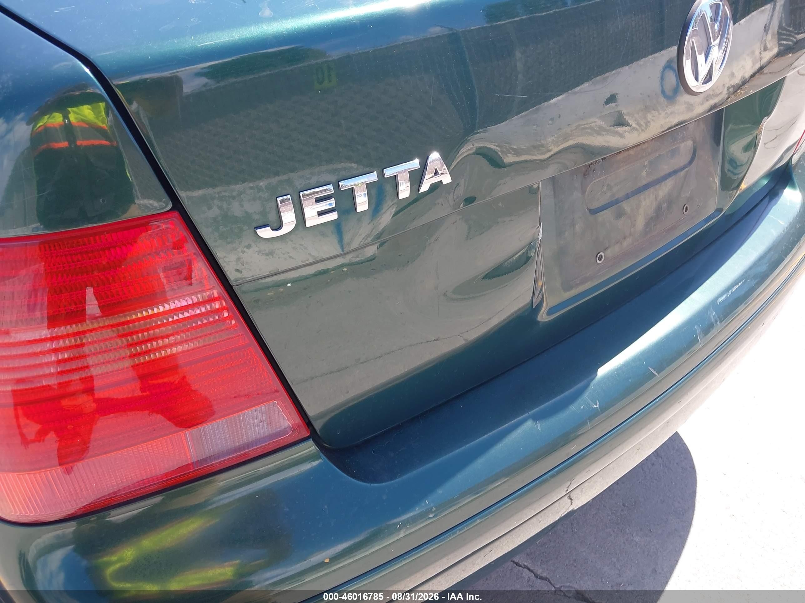 2001 Volkswagen Jetta Gls Green vin: 3VWST29M41M031572