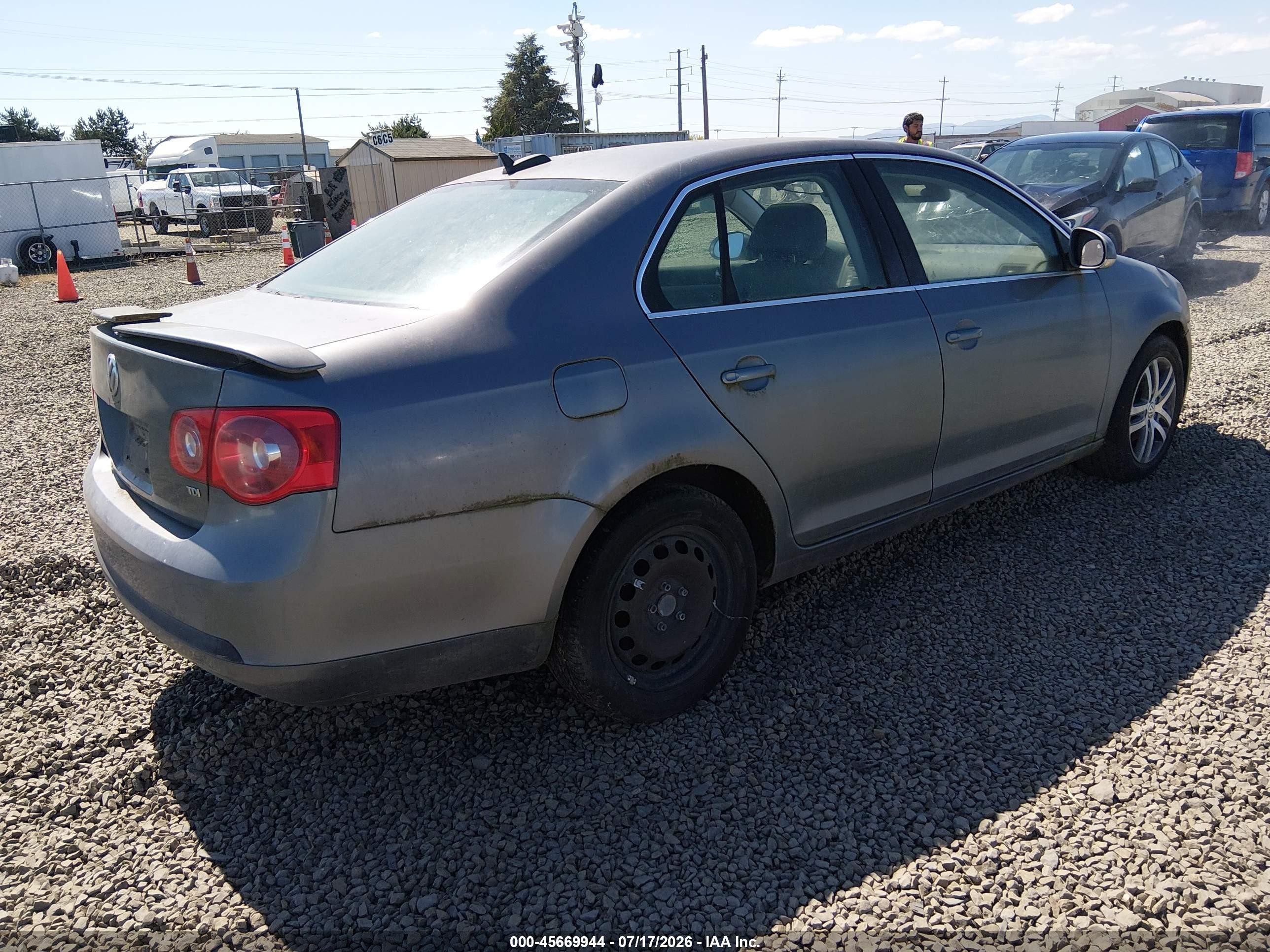 2006 Volkswagen Jetta Tdi Option Package 1 Gray vin: 3VWST71K16M625289