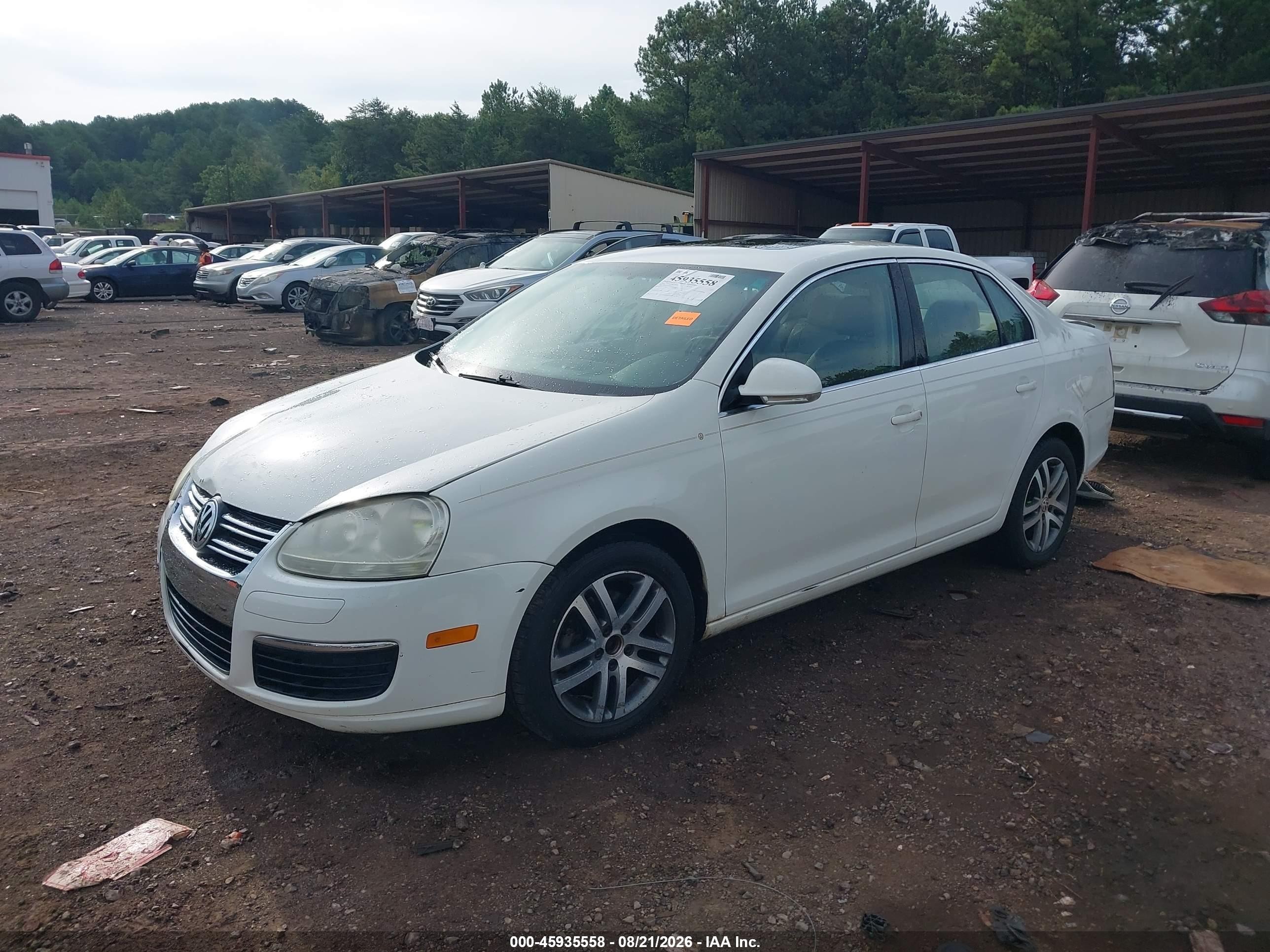 2006 Volkswagen Jetta Tdi White vin: 3VWST71K86M804185