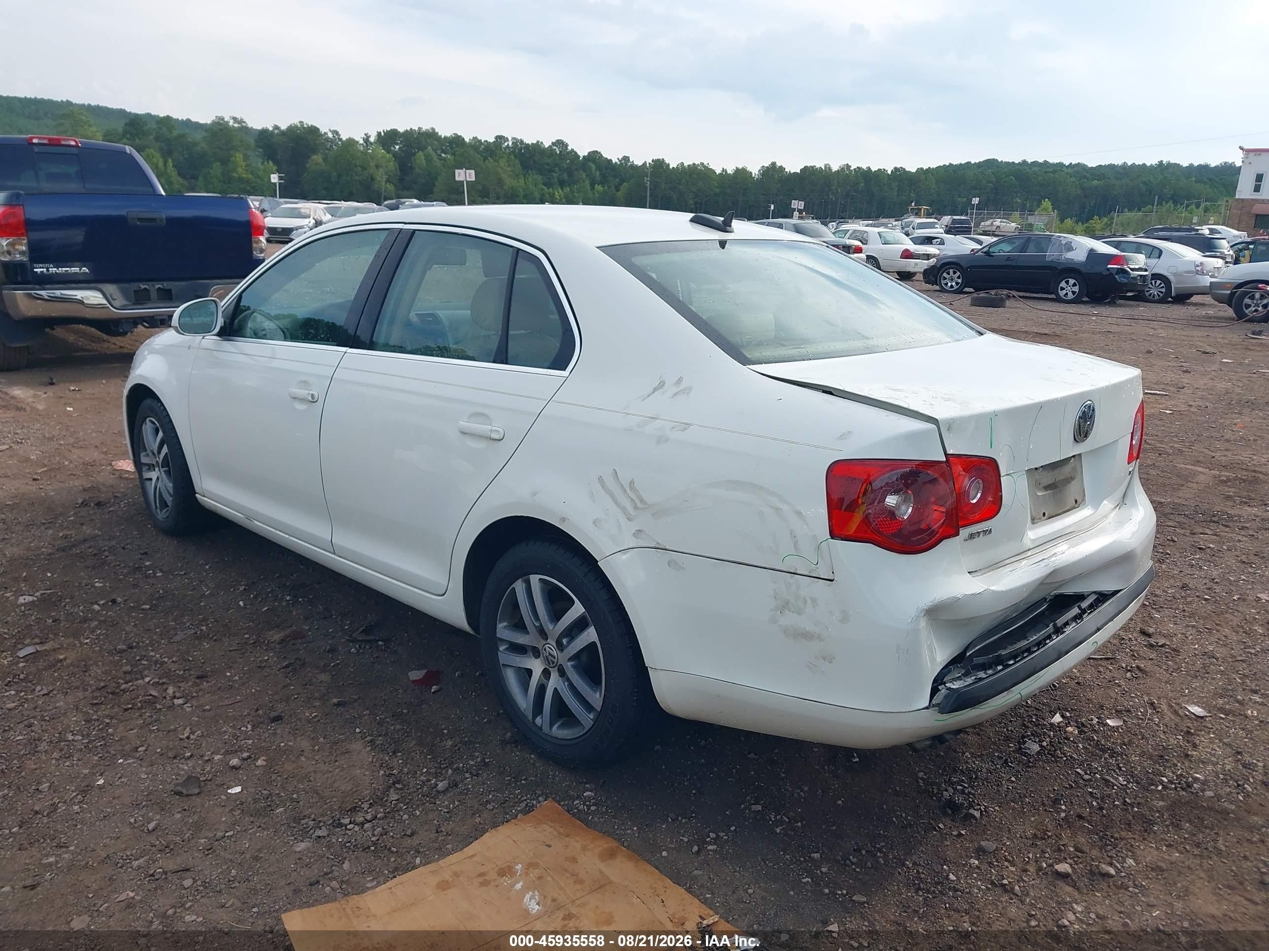 2006 Volkswagen Jetta Tdi White vin: 3VWST71K86M804185