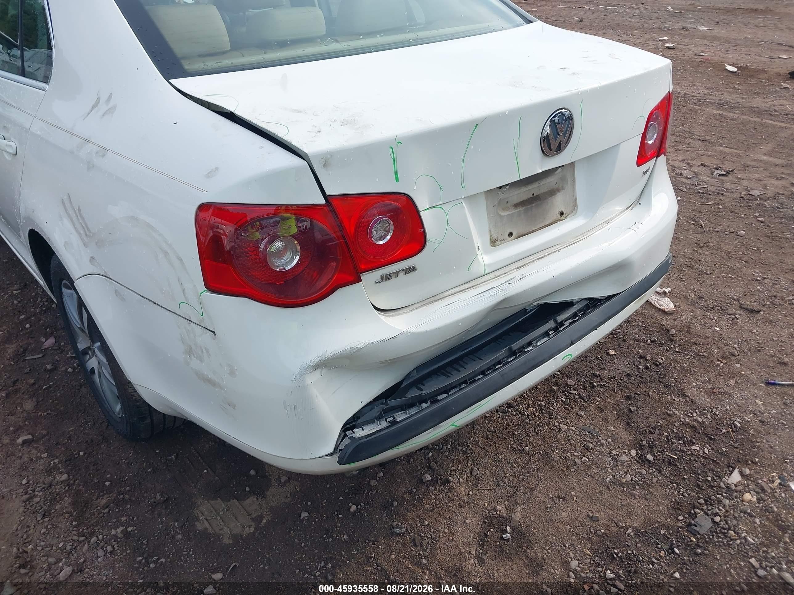 2006 Volkswagen Jetta Tdi White vin: 3VWST71K86M804185
