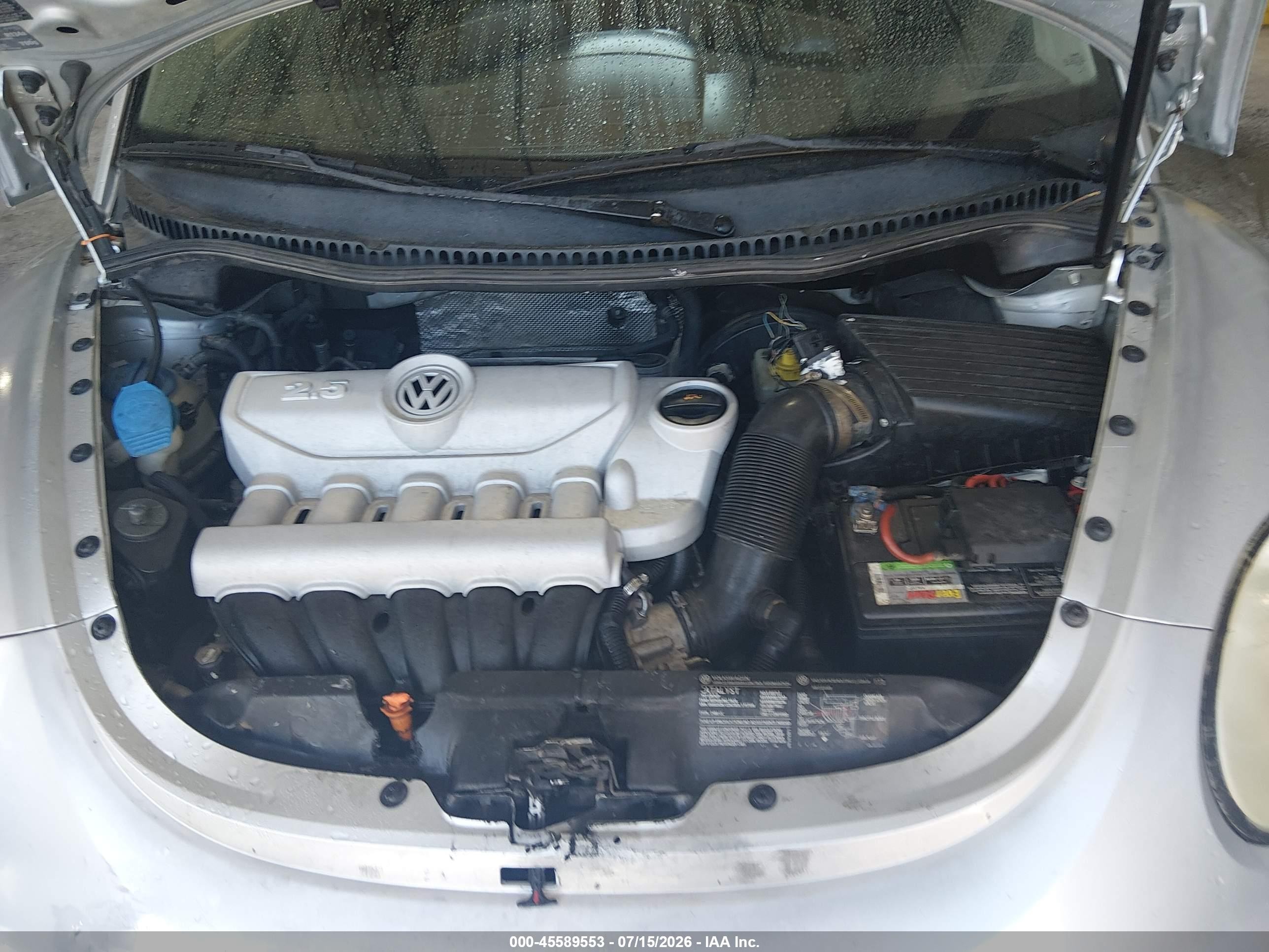 2006 Volkswagen New Beetle 2.5/2.5 (a6) Gray vin: 3VWSW31C06M402928