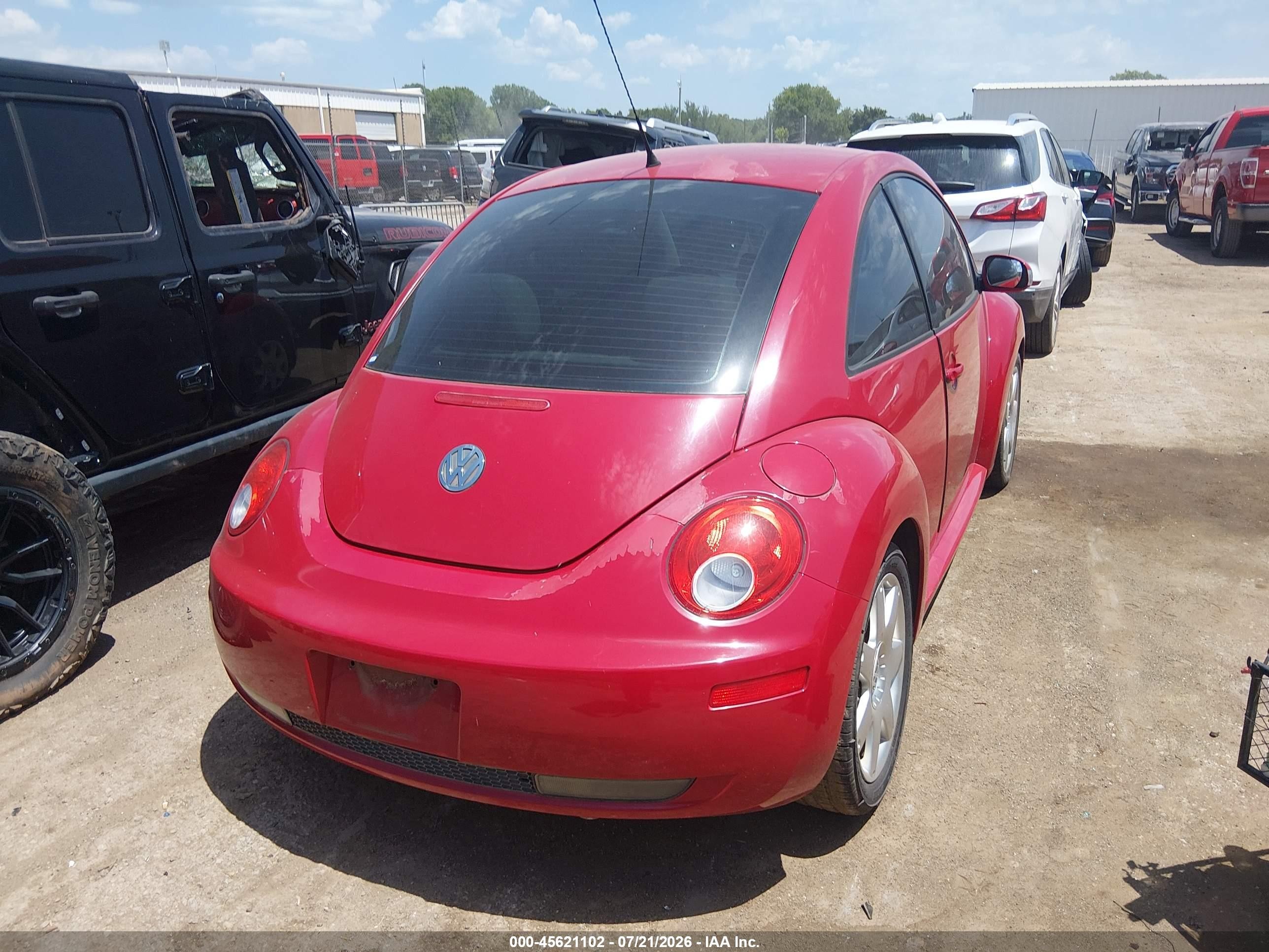 2006 Volkswagen New Beetle 2.5 Red vin: 3VWSW31C36M419044