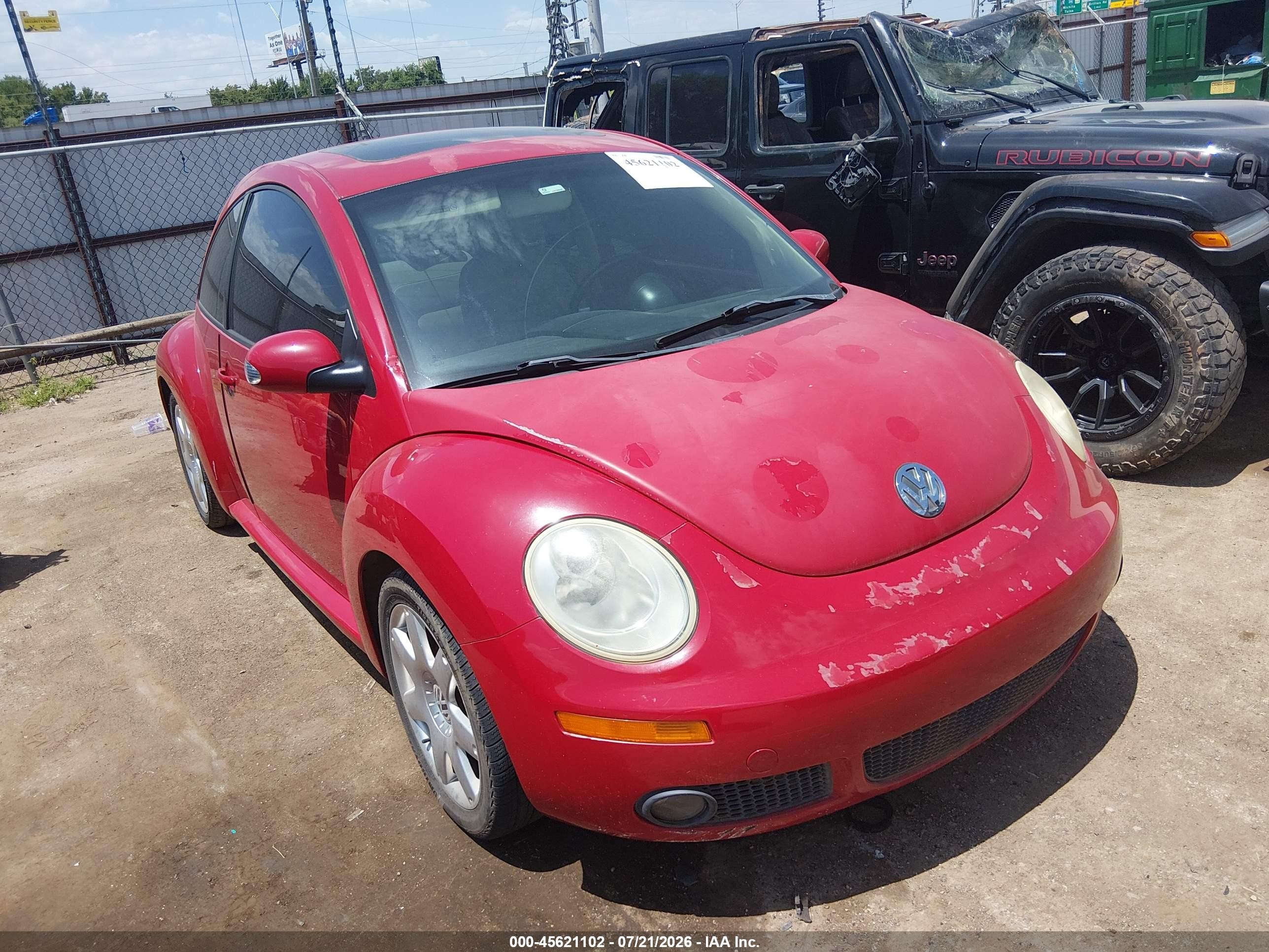 2006 Volkswagen New Beetle 2.5 Red vin: 3VWSW31C36M419044