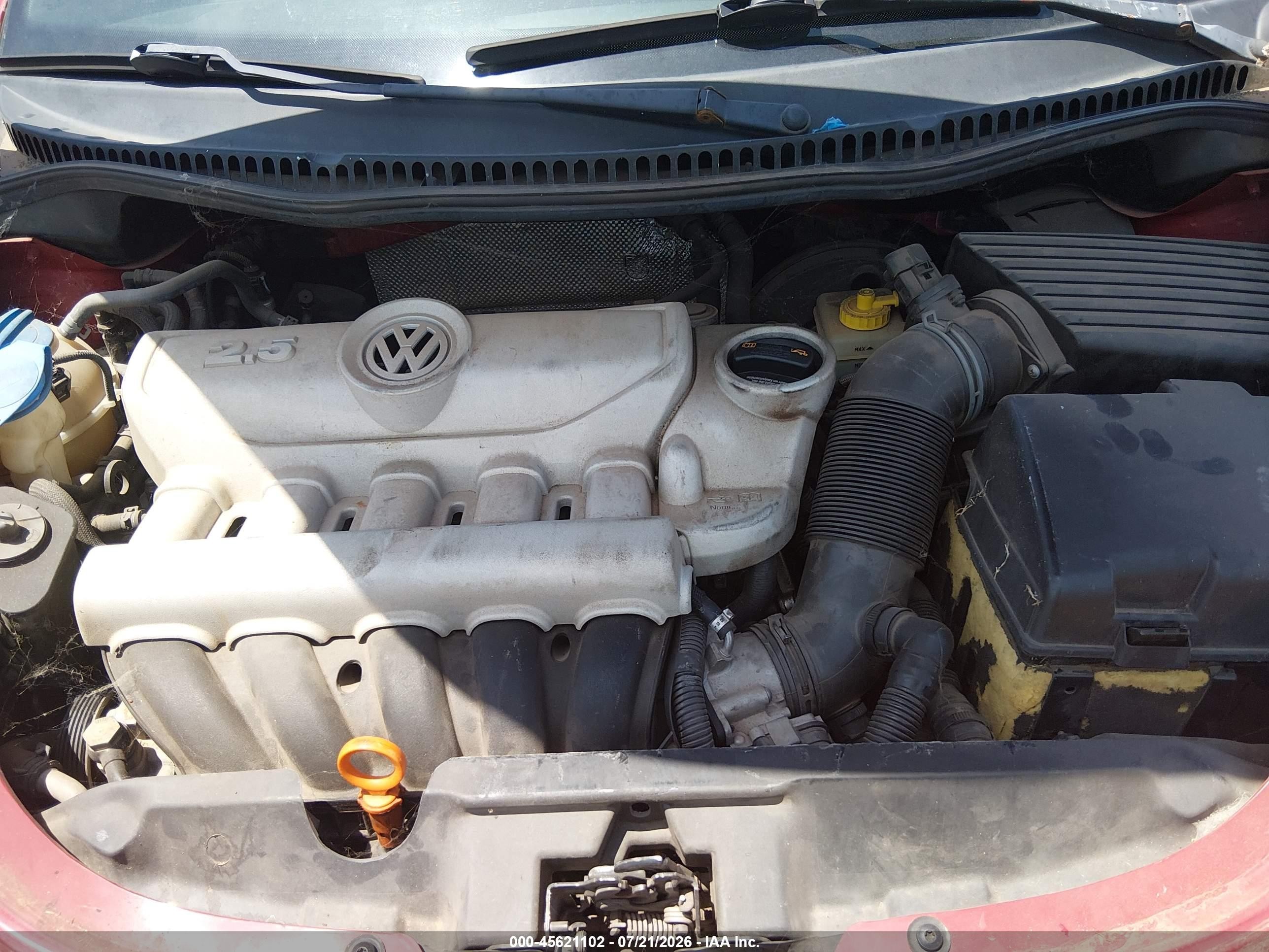 2006 Volkswagen New Beetle 2.5 Red vin: 3VWSW31C36M419044