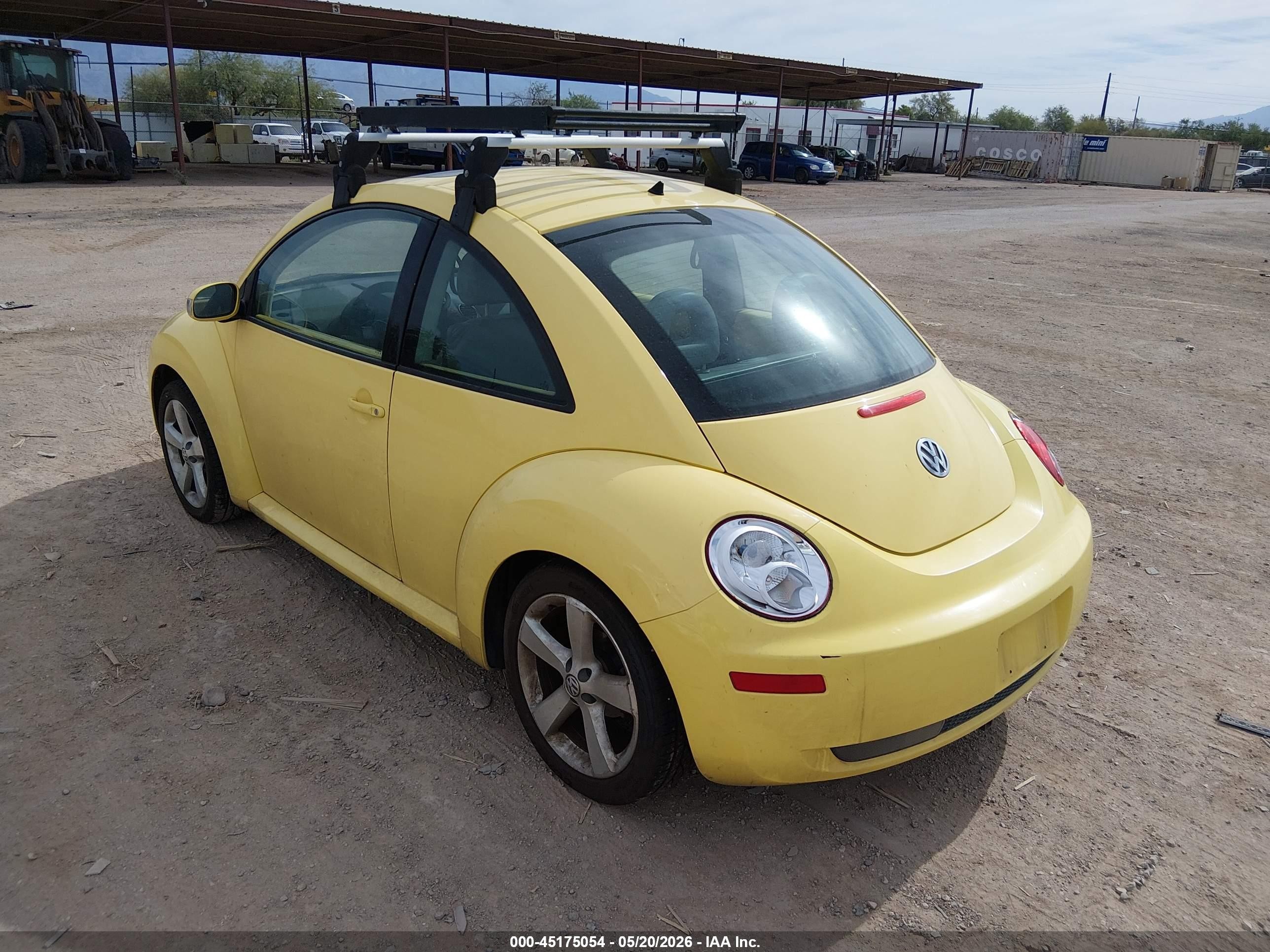 2006 Volkswagen New Beetle 2.5/2.5 (a6) Yellow vin: 3VWSW31C96M407514