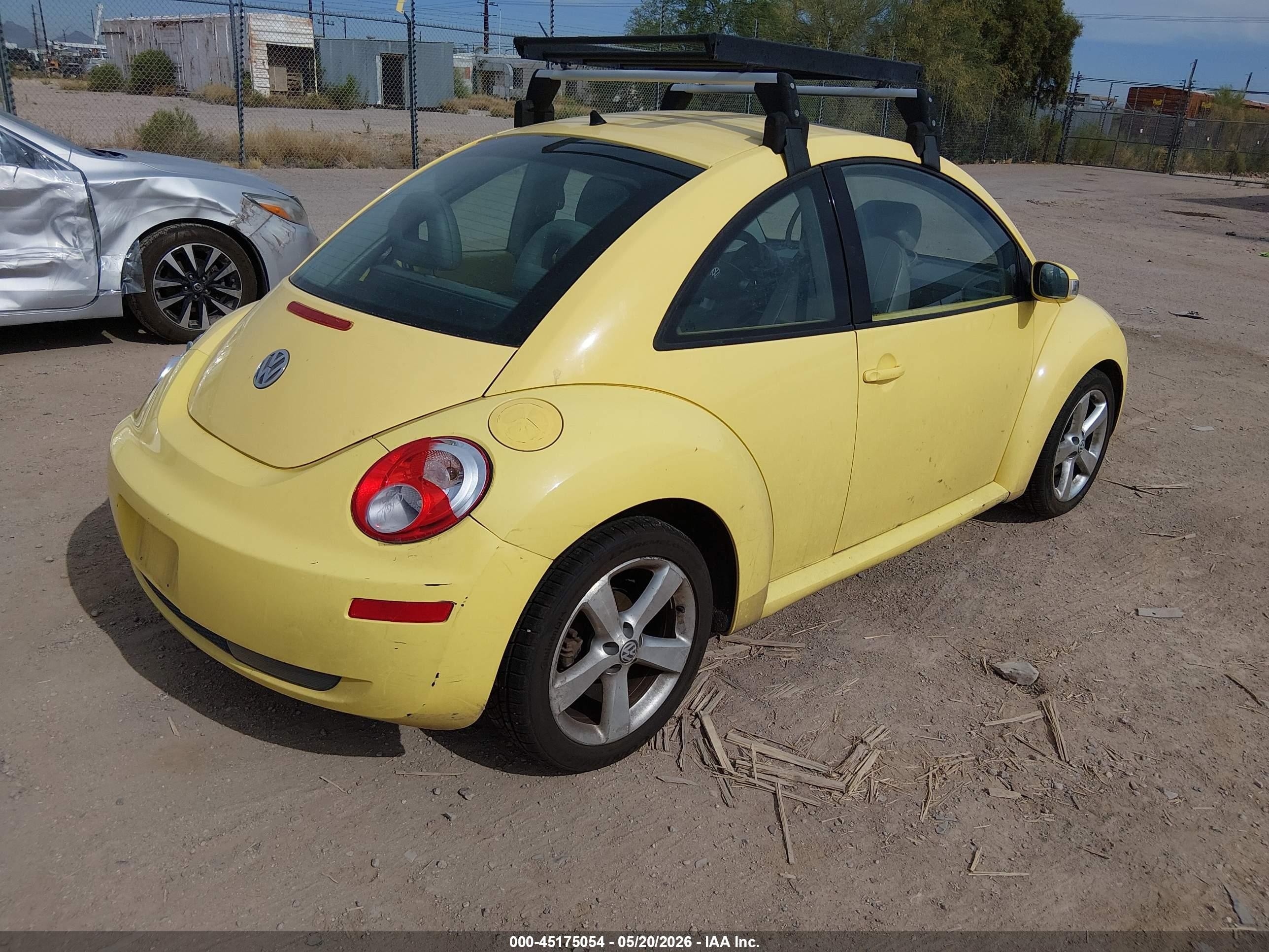 2006 Volkswagen New Beetle 2.5/2.5 (a6) Yellow vin: 3VWSW31C96M407514