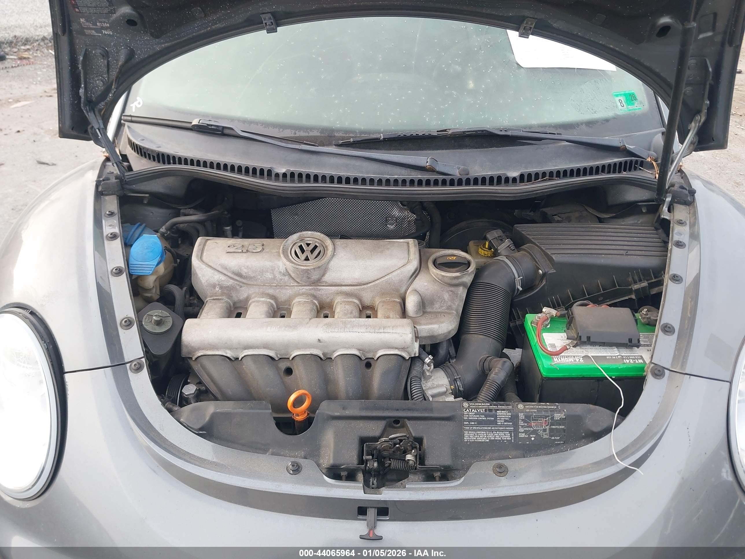 2006 Volkswagen New Beetle 2.5 Gray vin: 3VWSW31CX6M419848
