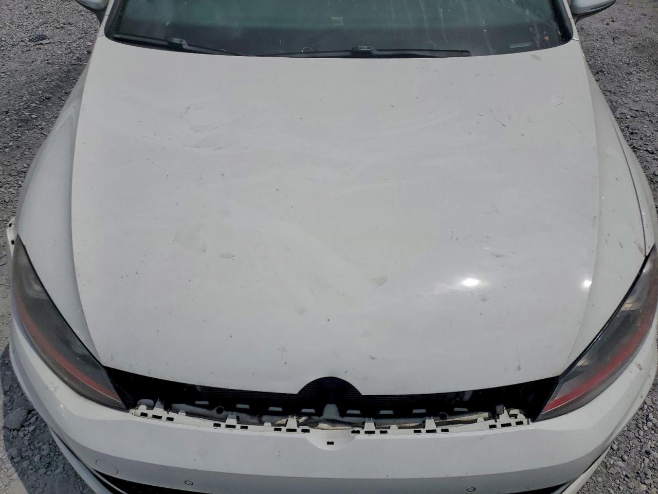 2015 Volkswagen Gti White vin: 3VWT47AU4FM074598