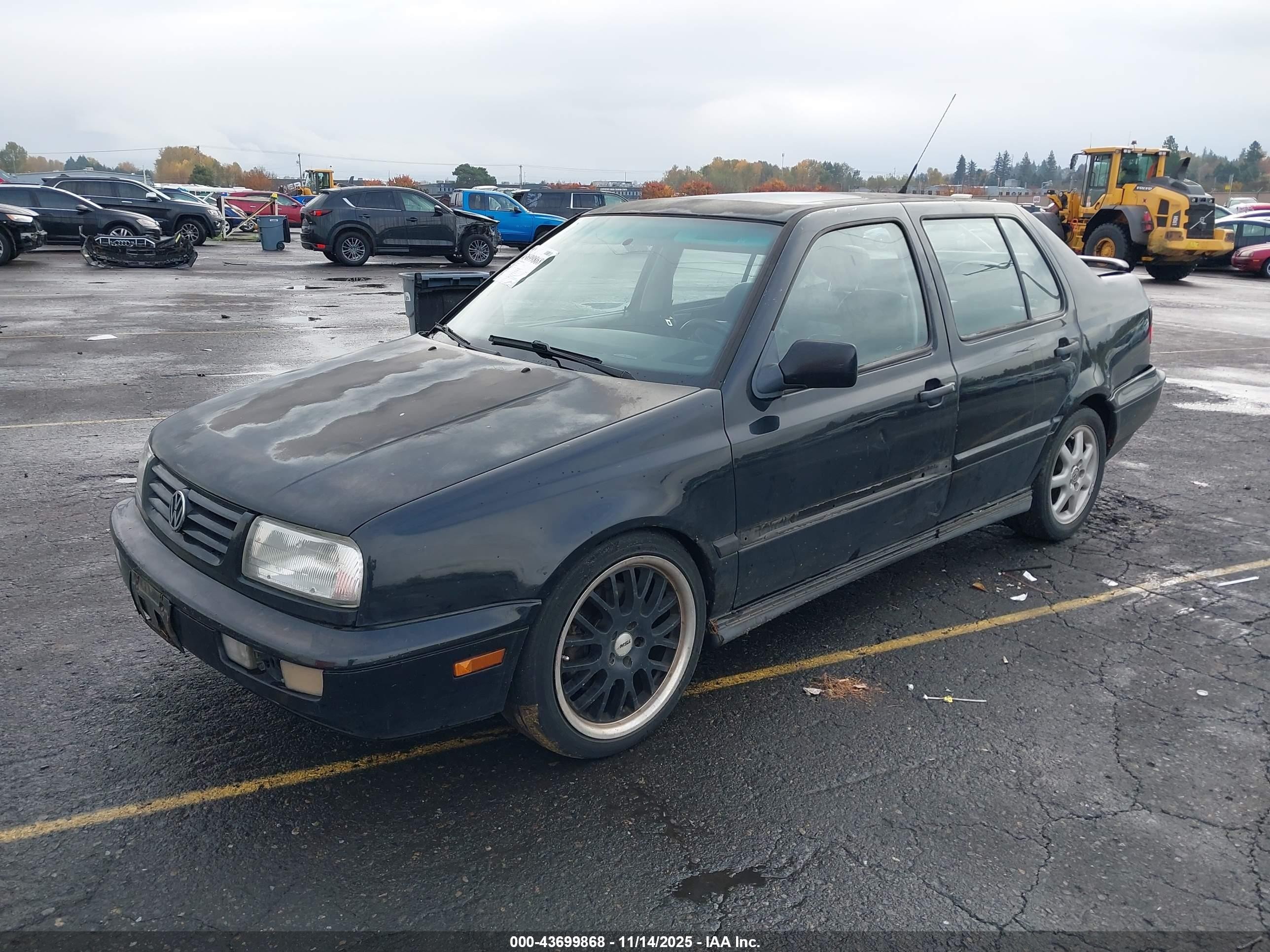1998 Volkswagen Jetta Glx Black vin: 3VWTD81H9WM243460