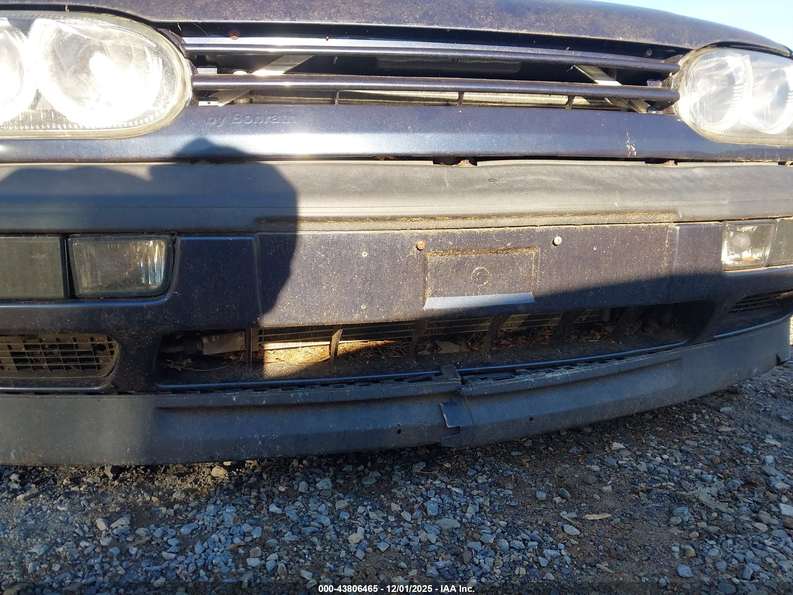 1997 Volkswagen Jetta Glx Blue vin: 3VWTD81HXVM118059