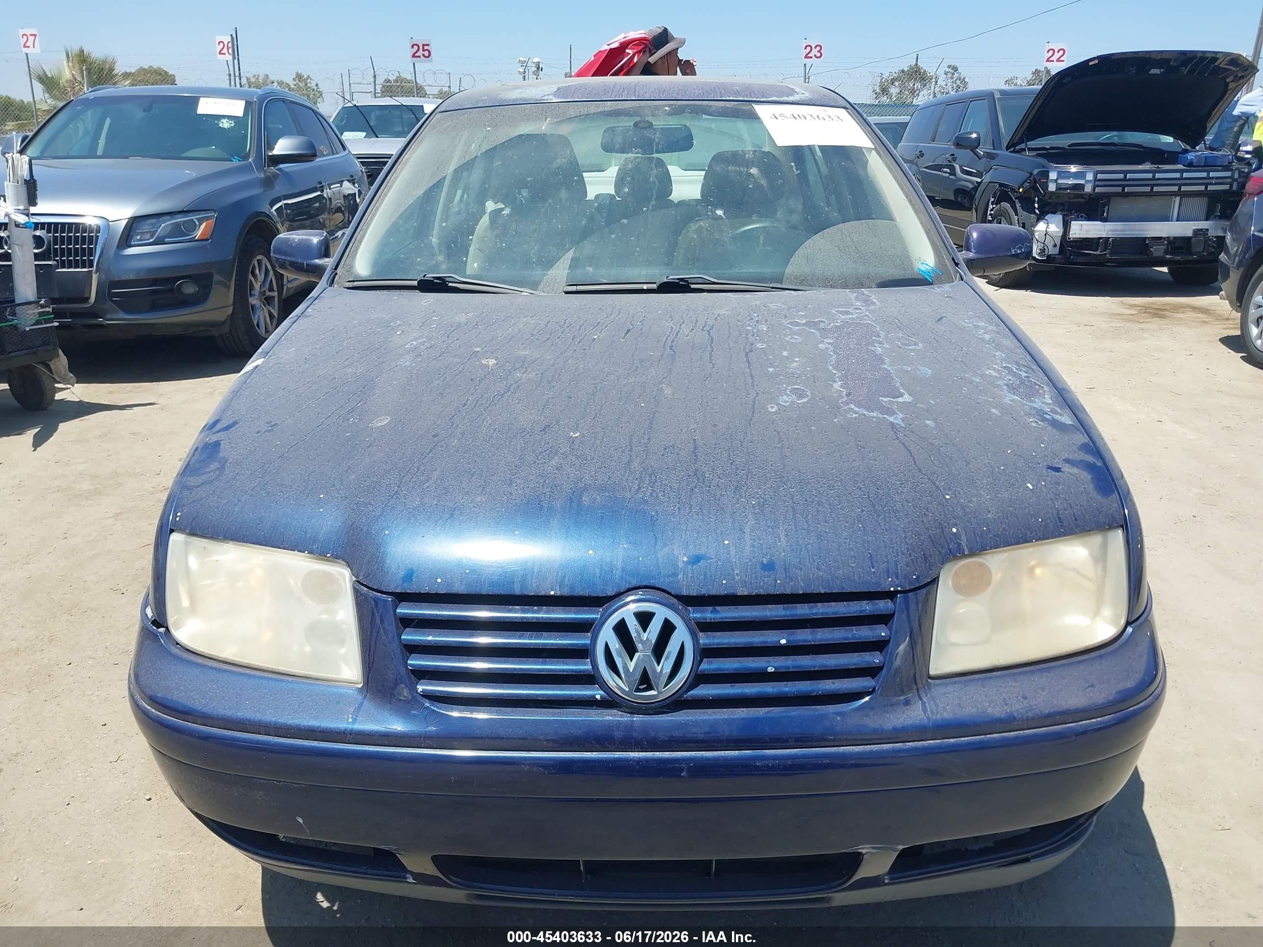 2001 Volkswagen Jetta Glx Dark Blue vin: 3VWTG29M51M064797