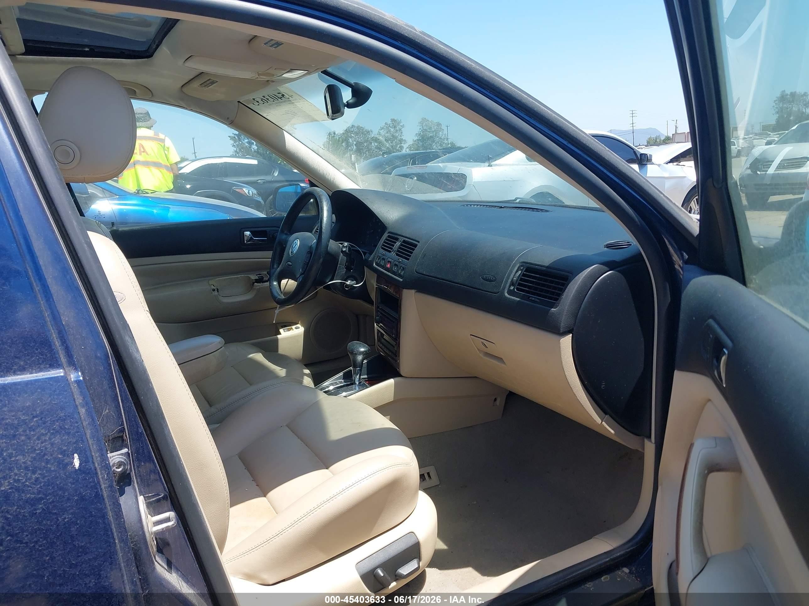 2001 Volkswagen Jetta Glx Dark Blue vin: 3VWTG29M51M064797