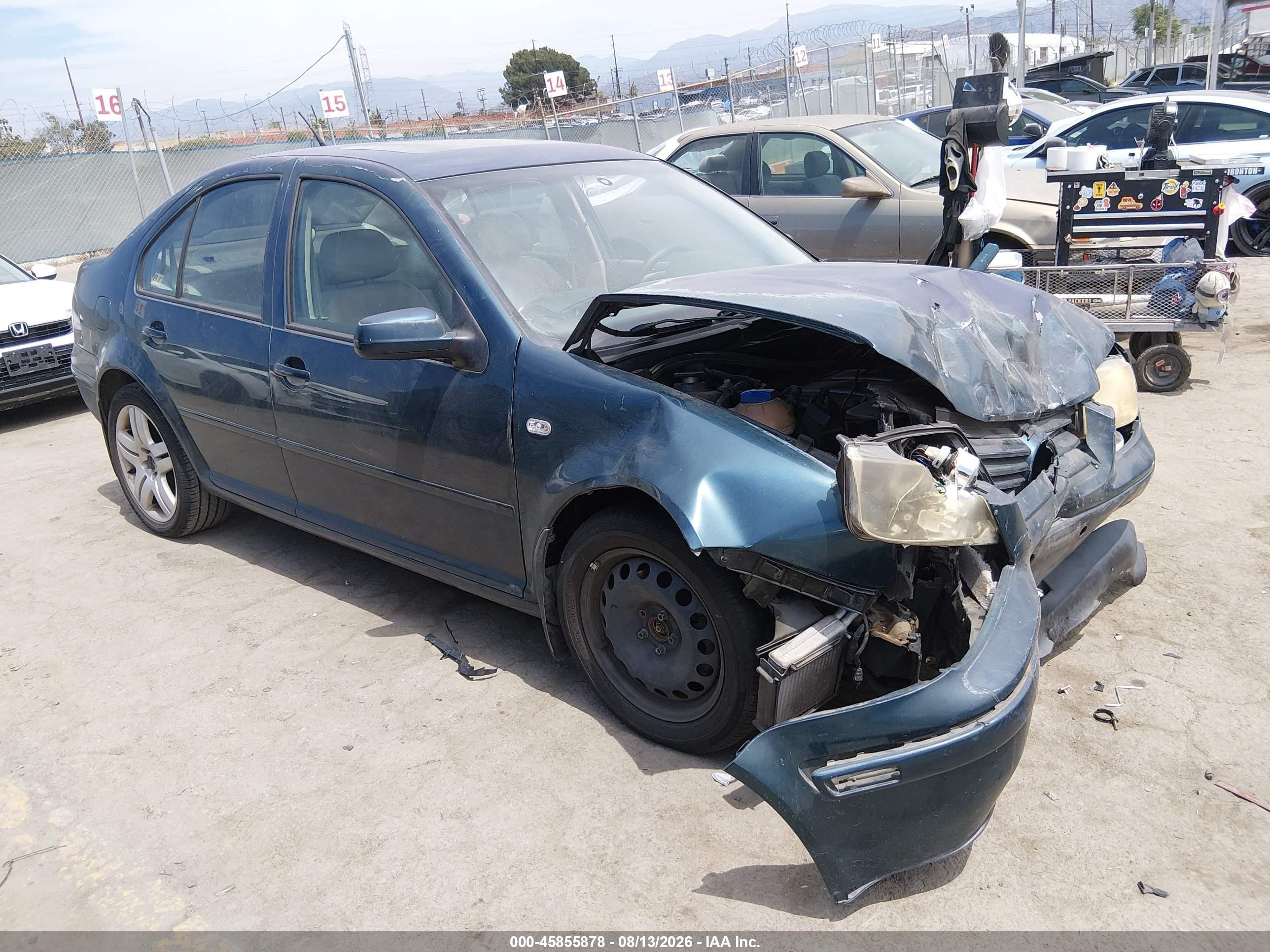 2001 Volkswagen Jetta Glx Teal vin: 3VWTG29M61M032988