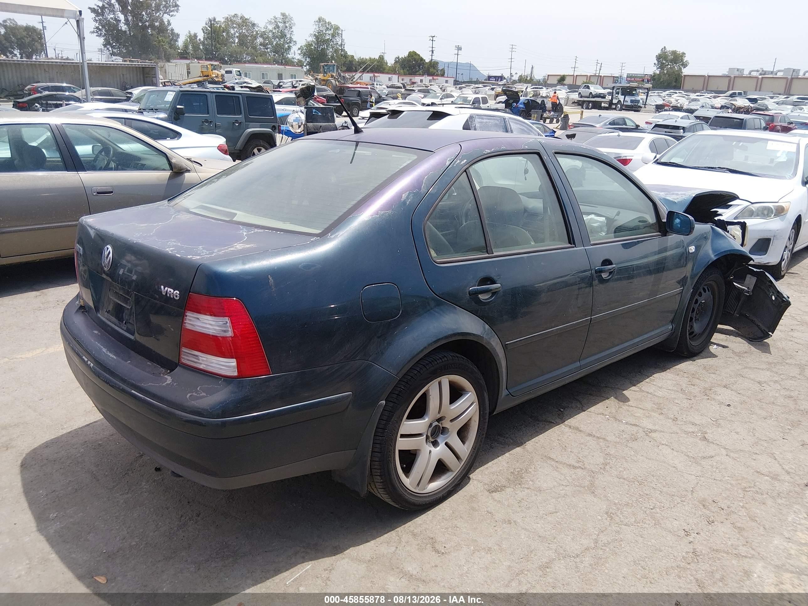 2001 Volkswagen Jetta Glx Teal vin: 3VWTG29M61M032988
