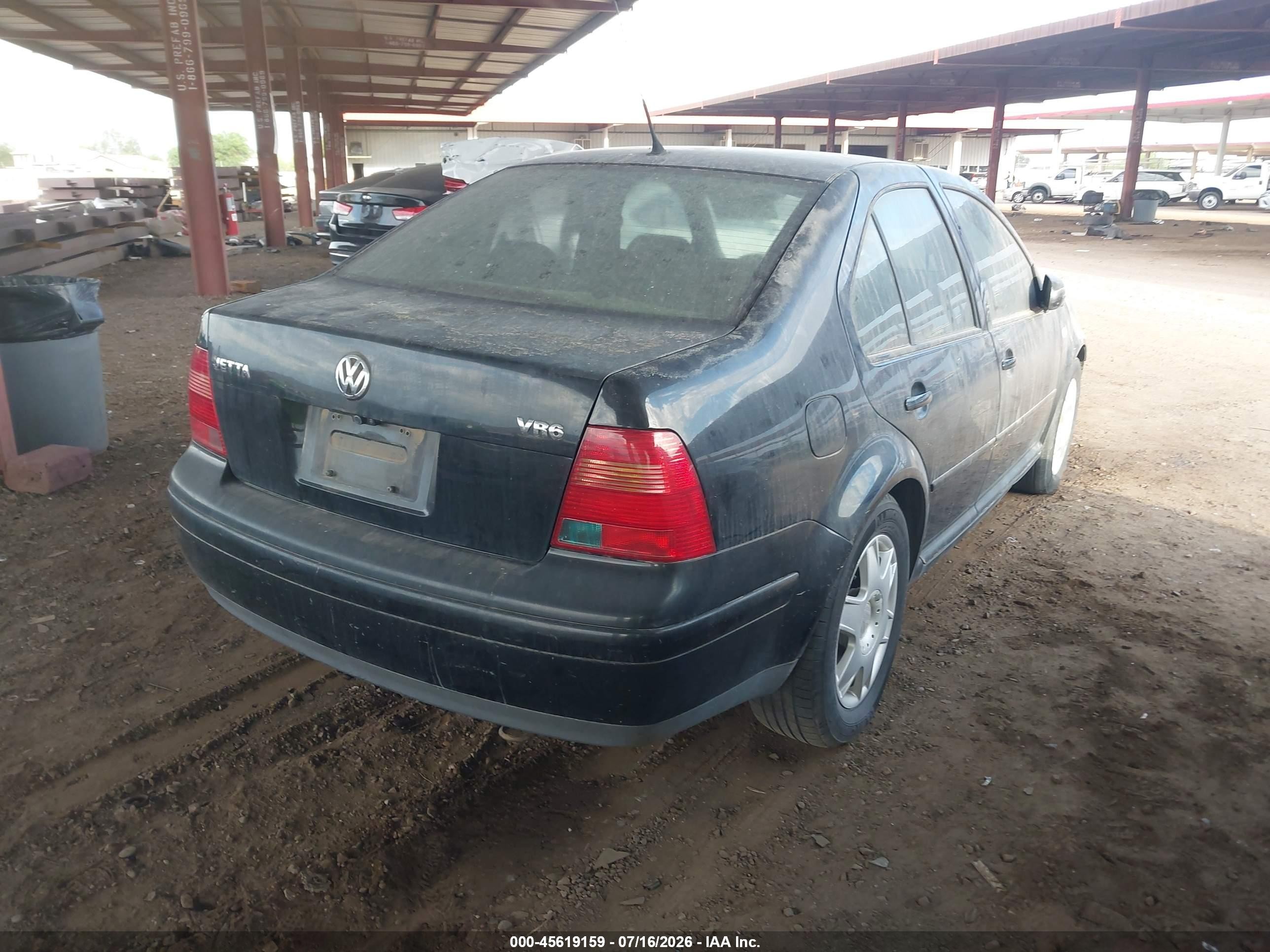 2001 Volkswagen Jetta Glx Black vin: 3VWTG29M81M028876