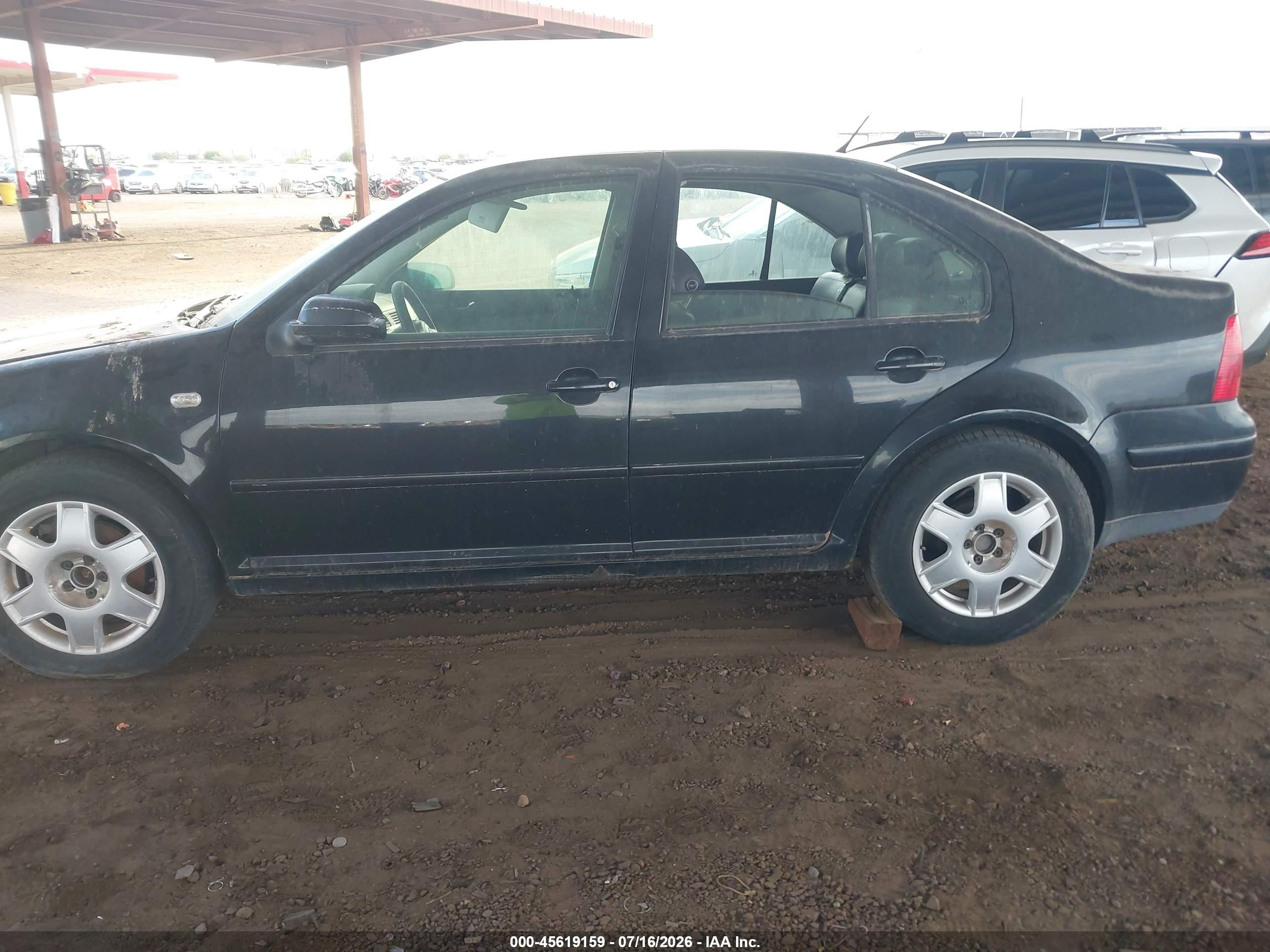 2001 Volkswagen Jetta Glx Black vin: 3VWTG29M81M028876