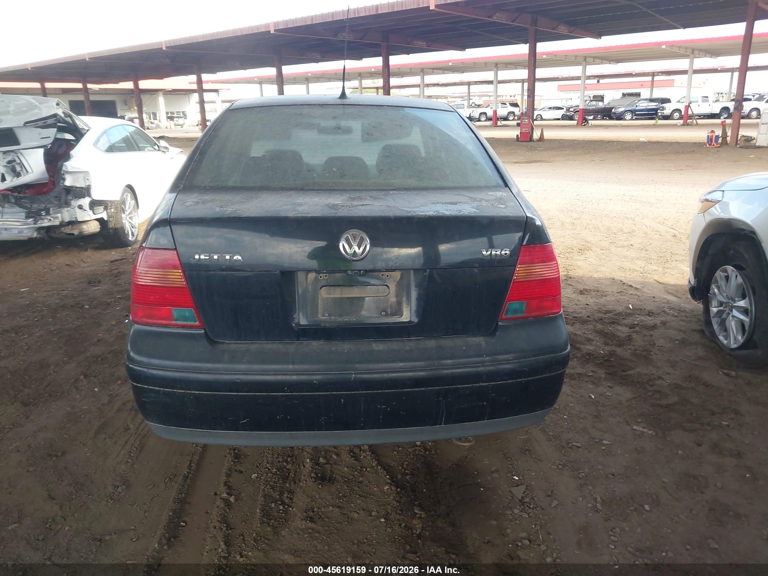 2001 Volkswagen Jetta Glx Black vin: 3VWTG29M81M028876