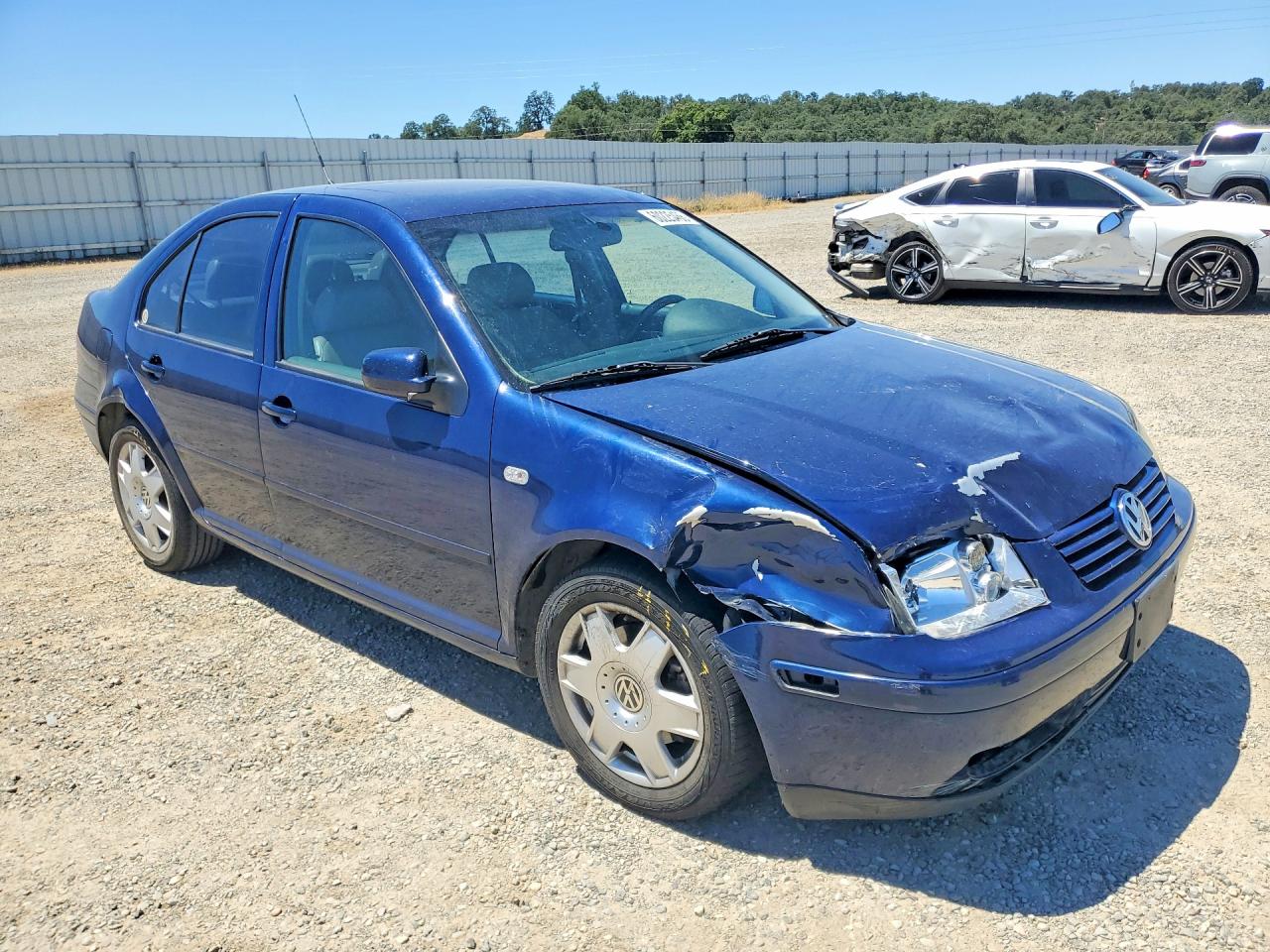 2001 Volkswagen Jetta Glx Blue vin: 3VWTG29M81M078712