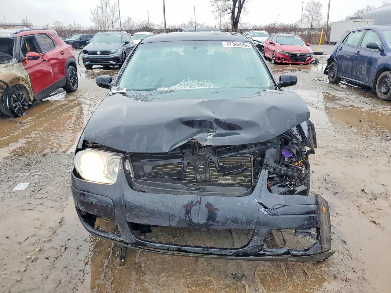 2009 Volkswagen Jetta City 4dr Черный vin: 3VWTK49M79M613969