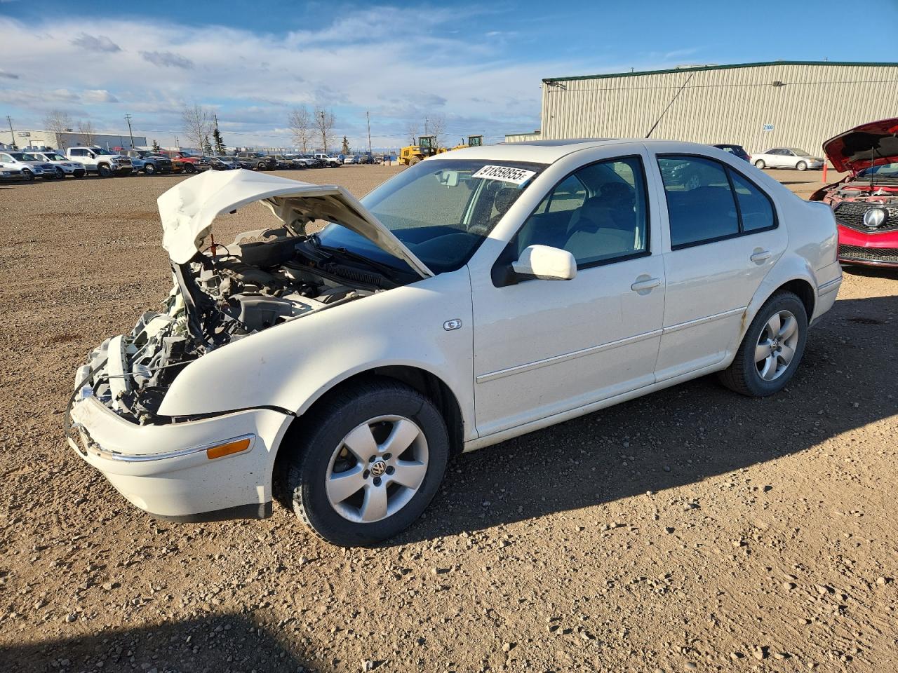 2007 Volkswagen City Jetta Белый vin: 3VWTK69MX7M630676