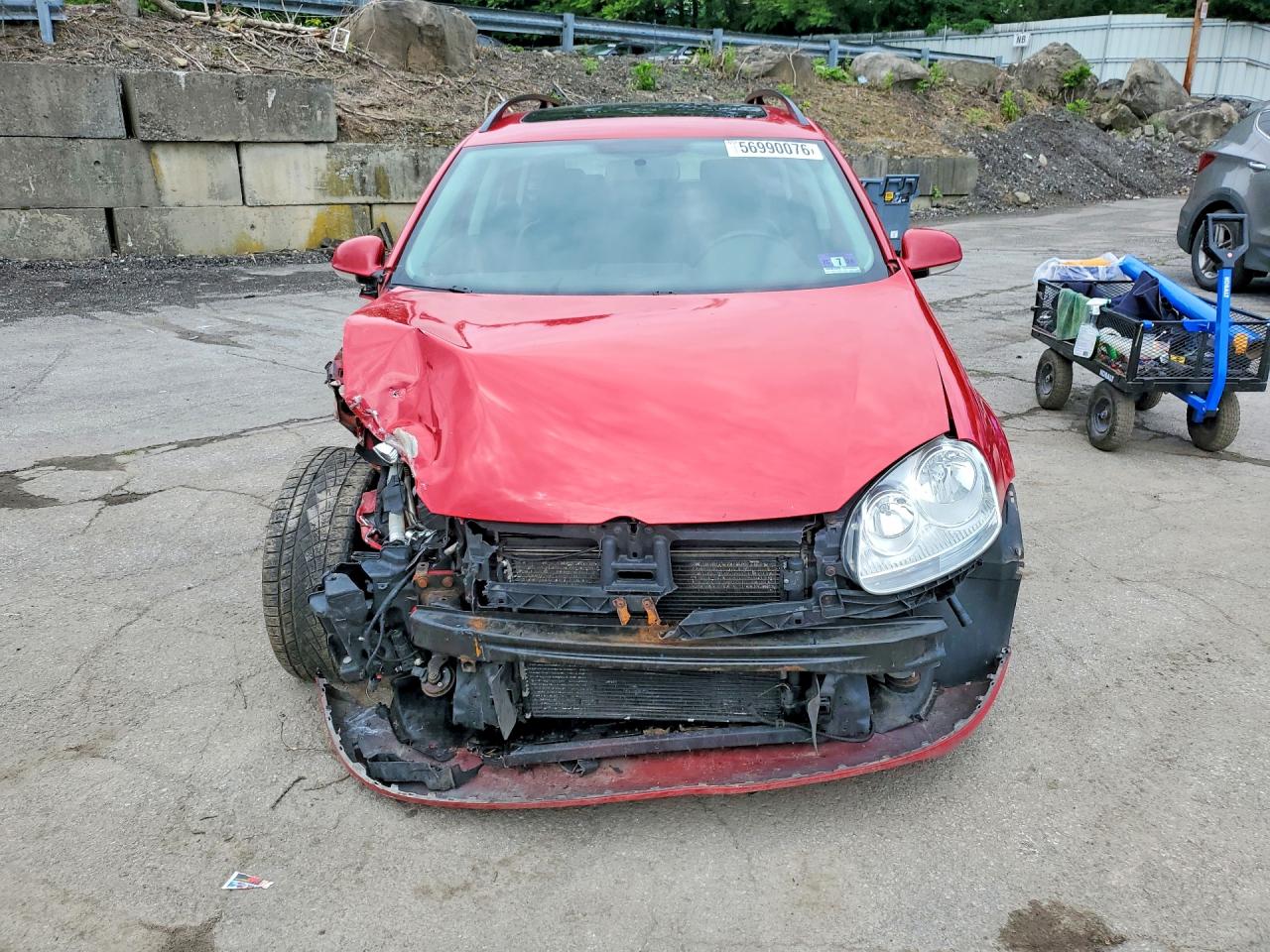 2009 Volkswagen Jetta Tdi Red vin: 3VWTL71K39M348136