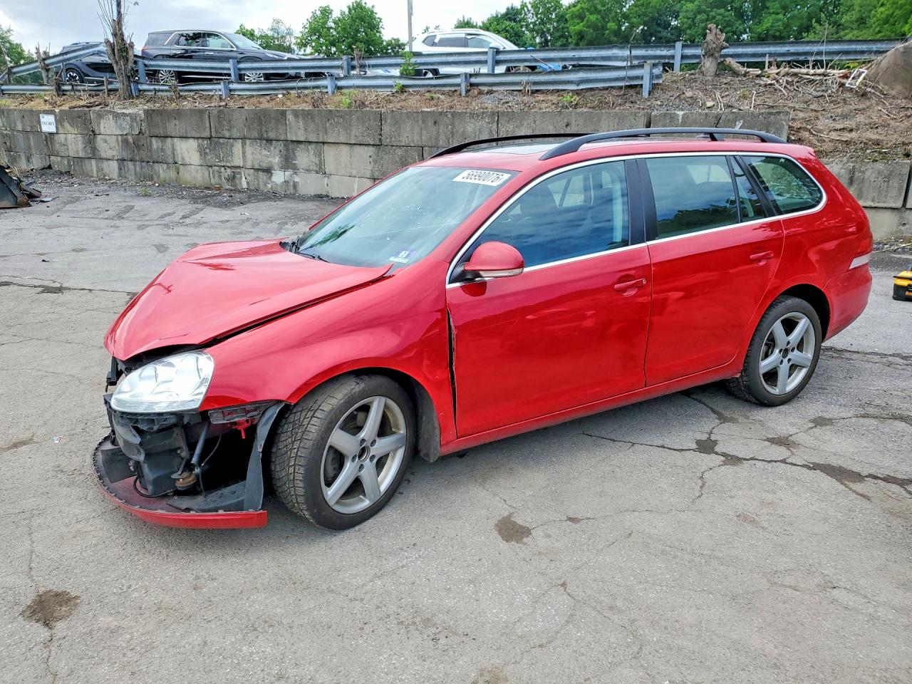 2009 Volkswagen Jetta Tdi Red vin: 3VWTL71K39M348136