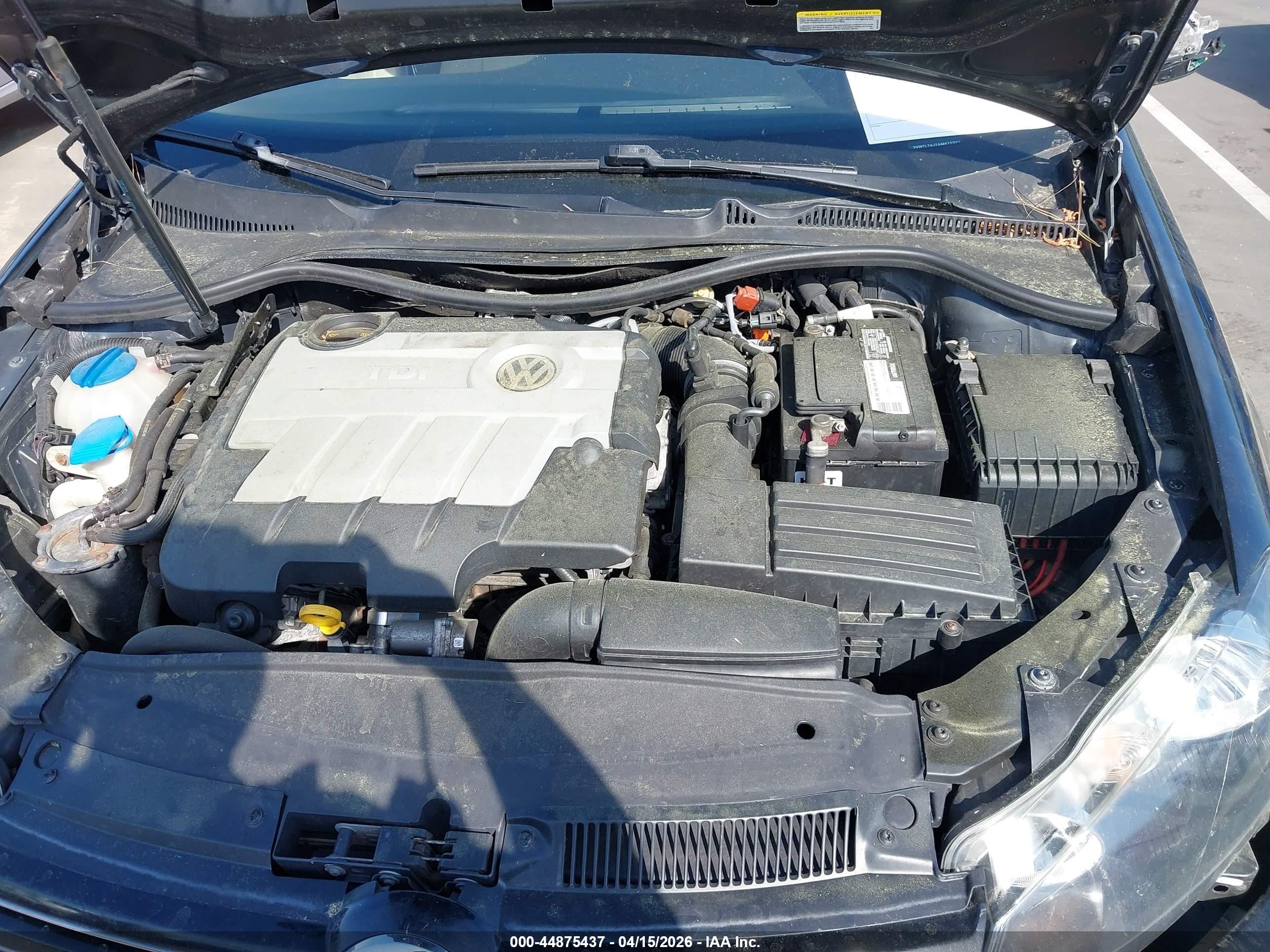 2010 Volkswagen Jetta Tdi Черный vin: 3VWTL7AJ2AM672321