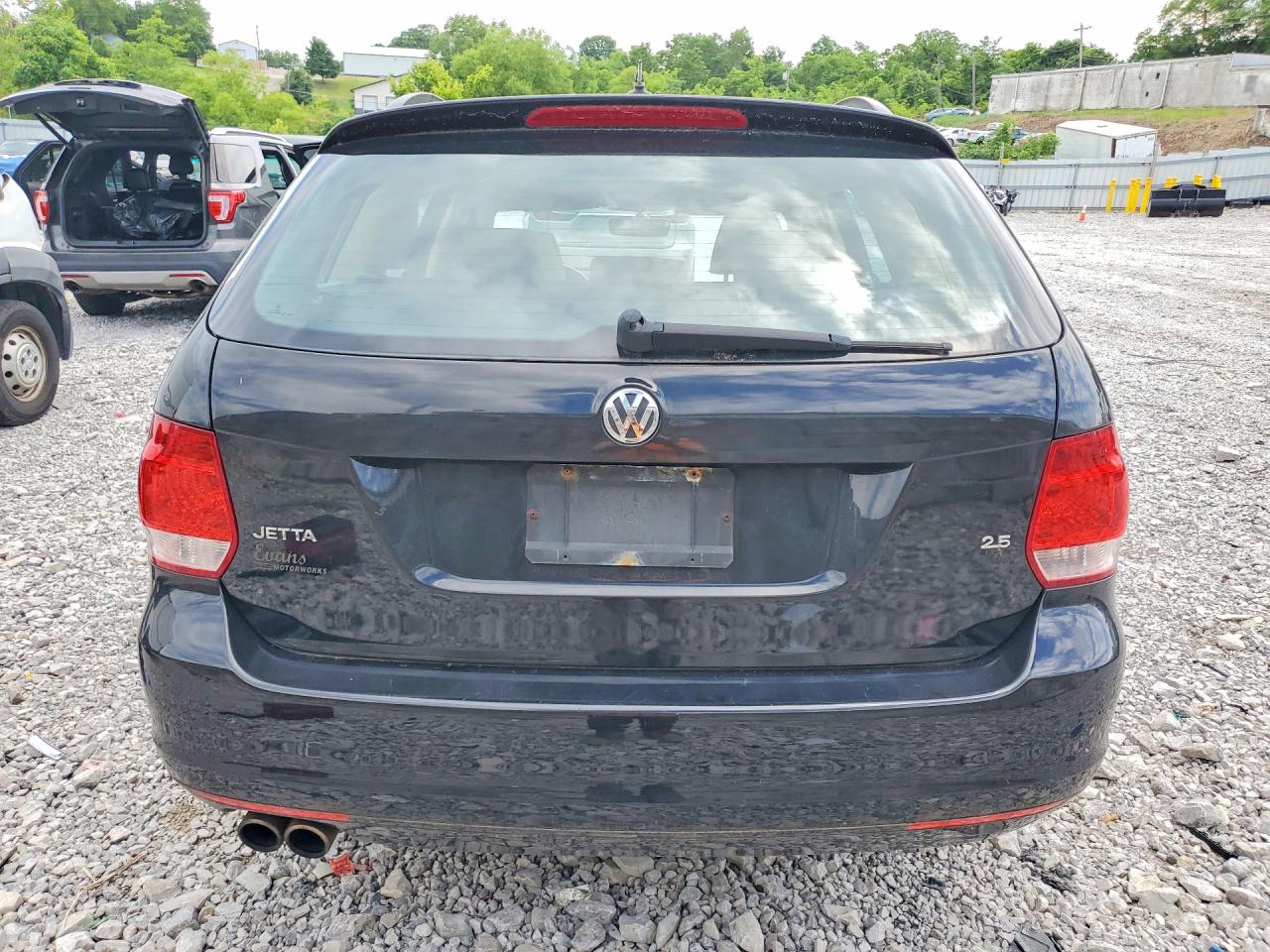 2009 Volkswagen Jetta Se Black vin: 3VWTM71K49M306815
